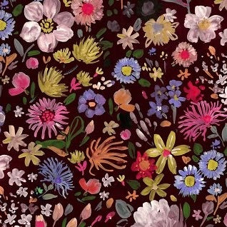 Dear Stella DAW1571 Multi Autumn Floral Print Dress - Falling For You Collection | Perfect for Fall Weddings, Date Nights & Special Occasions