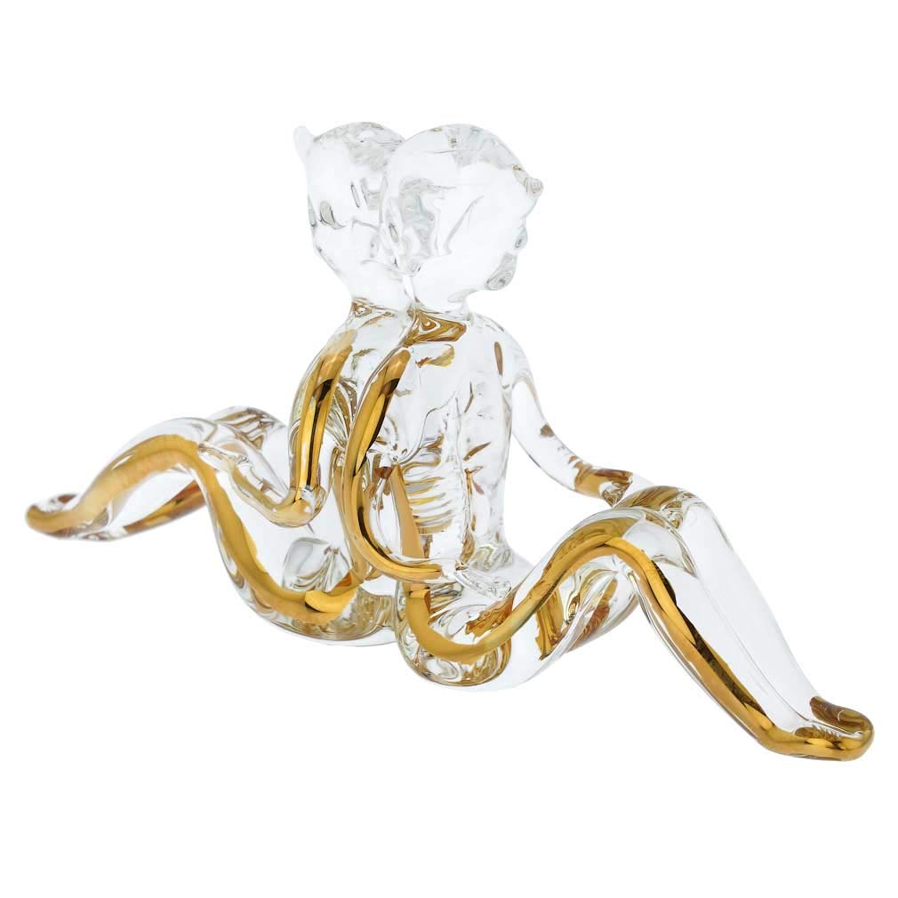 Authentic Murano Glass Zodiac Sign - Gemini by GlassOfVenice | Handcrafted Italian Art Glass Decor for Home, Office & Gift Giving