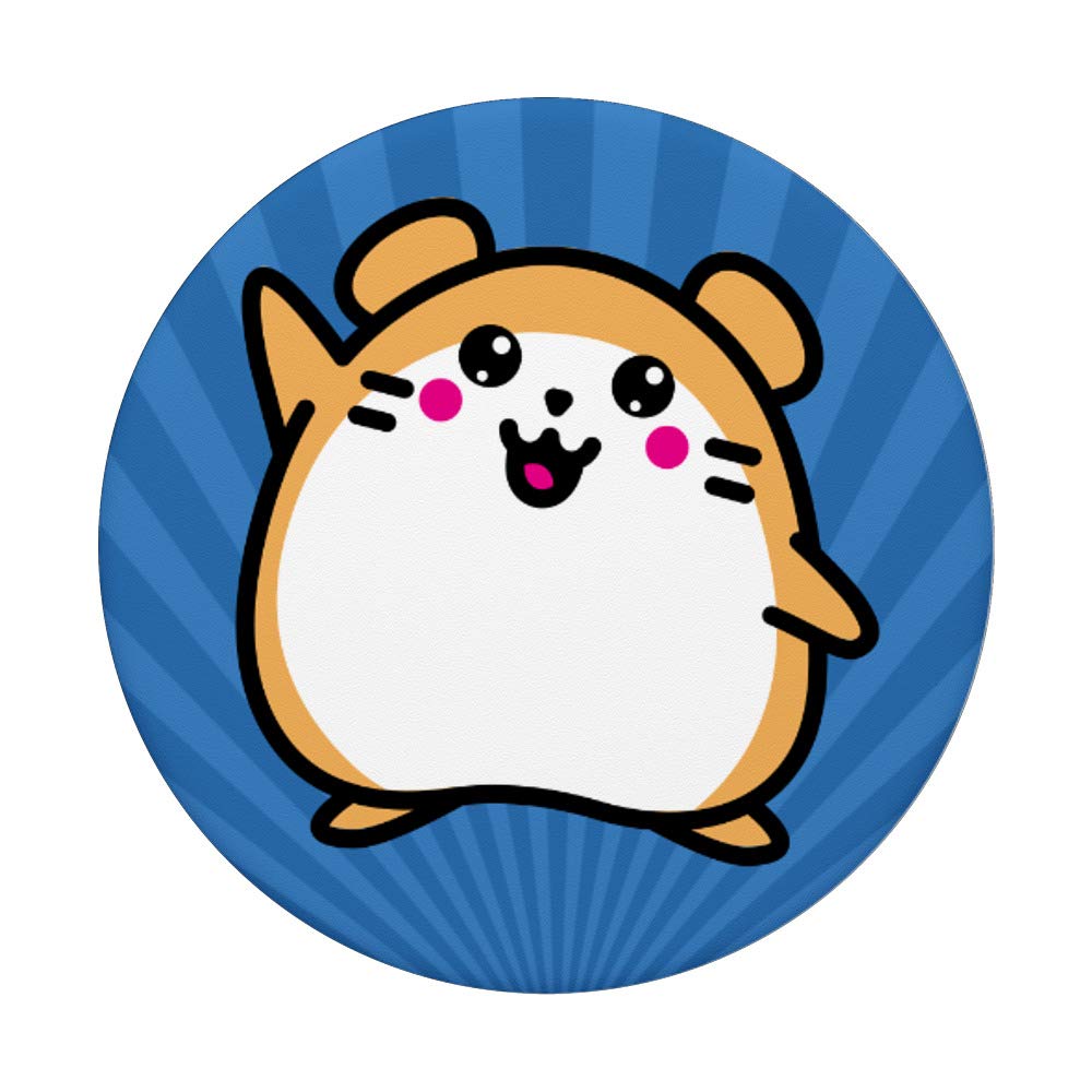 Kawaii Japanese Anime Hamster PopSockets Swappable PopGrip - Cute Phone Grip for iPhone & Android - Perfect for Anime Fans & Kawaii Lovers