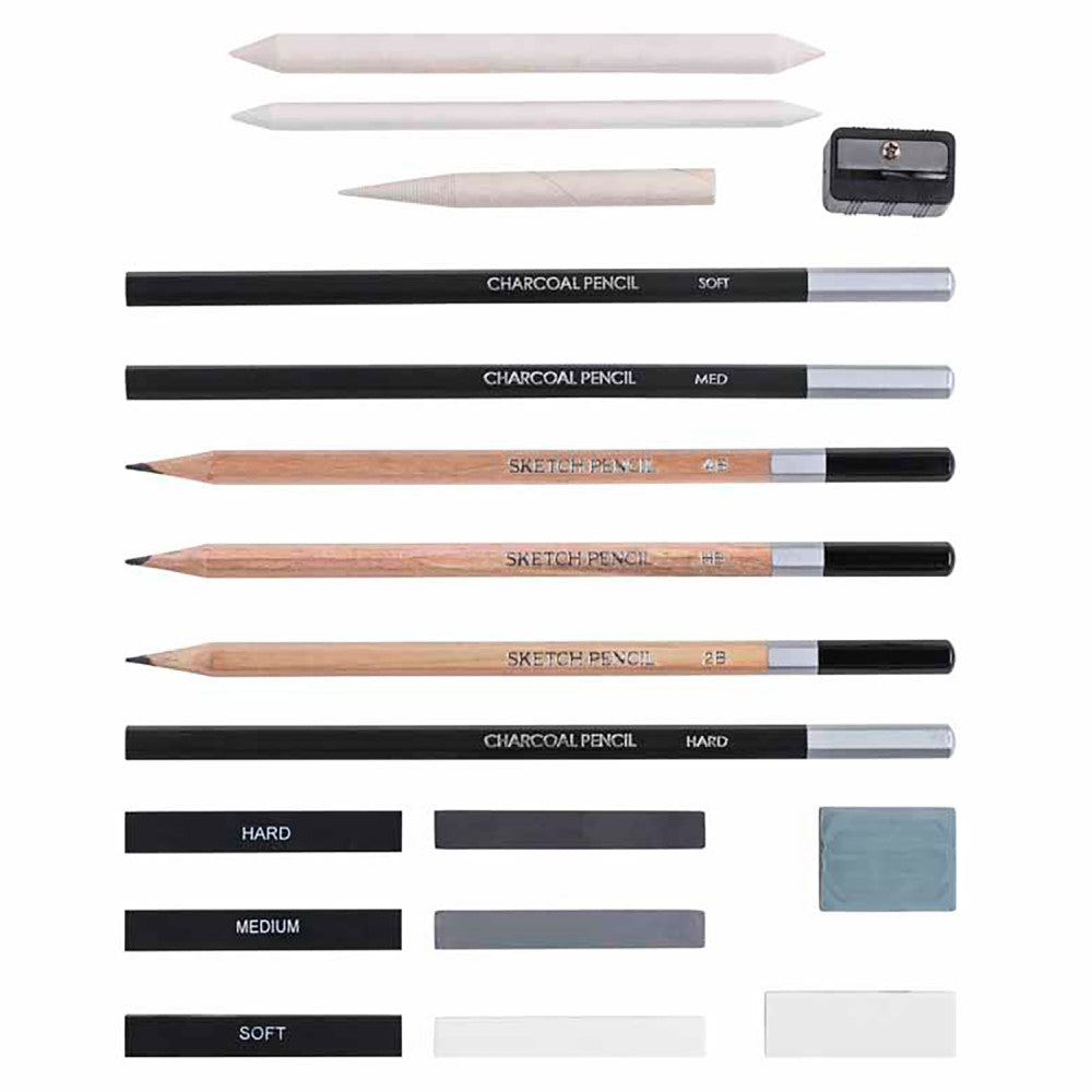 Brea Reese 18-Piece Beginners Sketch & Draw Art Set - Premium Drawing Kit for Artists & Students - Perfect for Sketching, Doodling & Art Classes