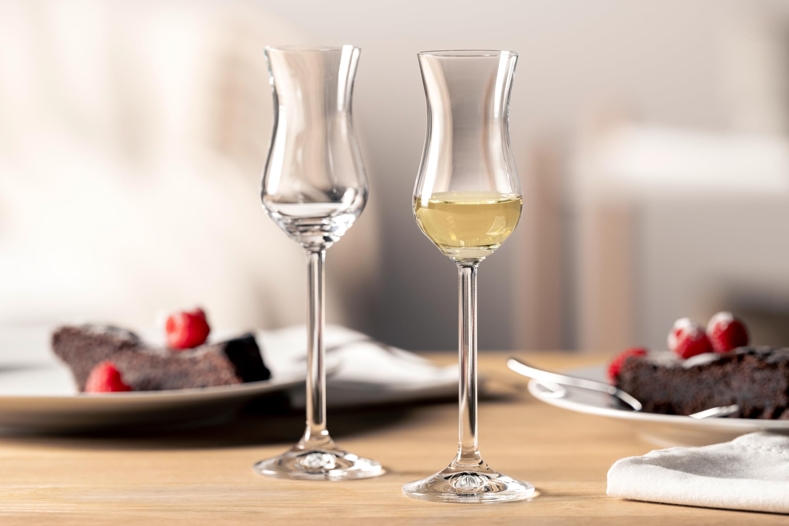 Premium 80ml Grappa Glass Set of 6 - Italian Style Liquor Glasses for Brandy, Whiskey & Digestifs - Perfect for Home Bars, Dinner Parties & Gifts