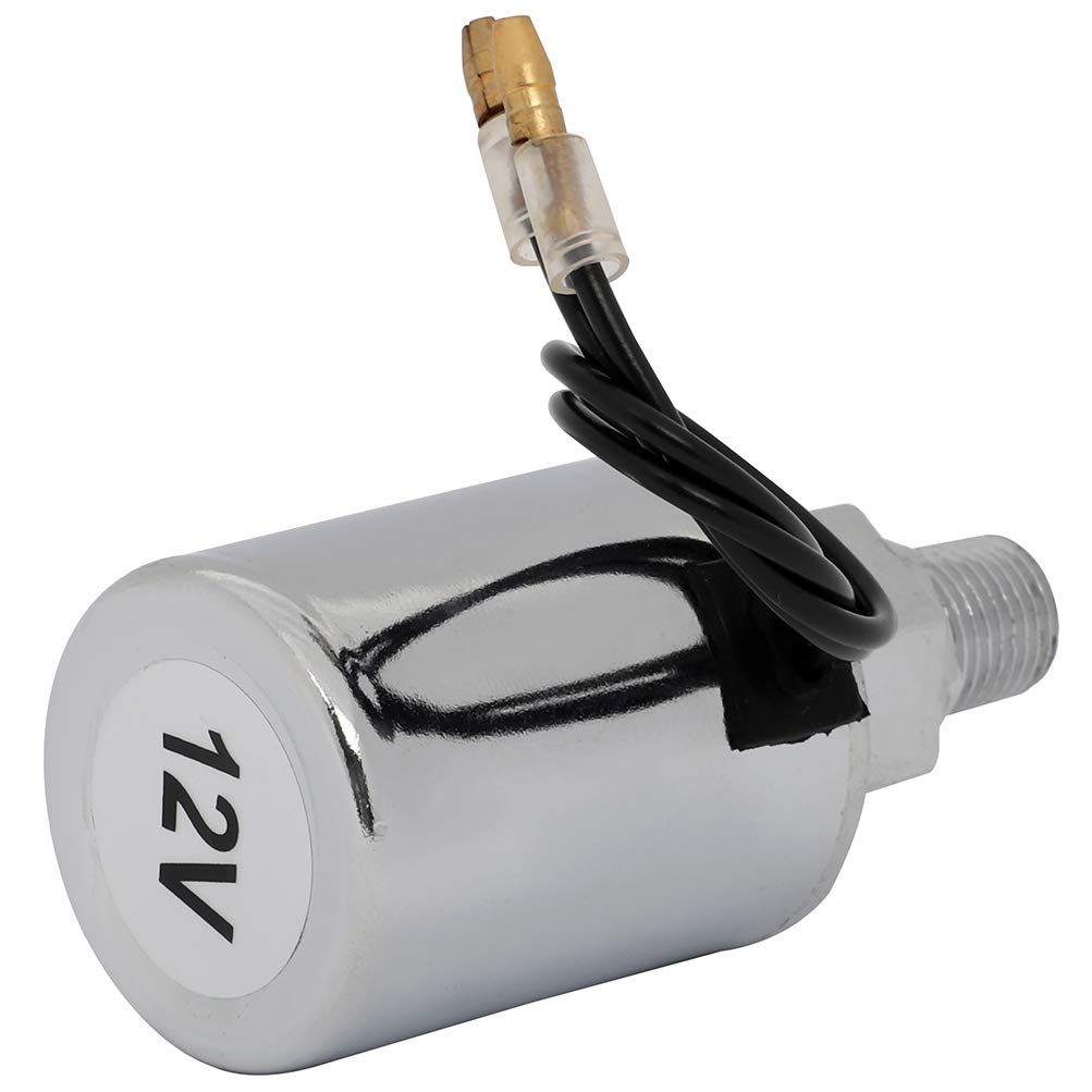 12V DC Electric Solenoid Valve with VITON Gasket - Normally Closed Air, Gas & Fuel Valve for Vehicles - Durable & Super Loud - Perfect for Automotive, Marine & Industrial Applications