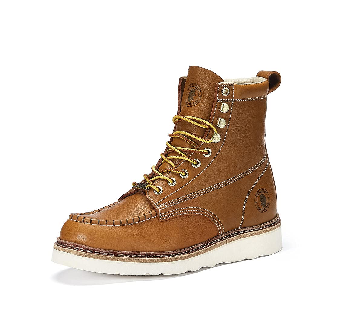 ROCKROOSTER Men's Comfortable Work Boots - Non-Slip Oil Resistant Safety Shoes with Poron XRD & Coolmax Technology, ASTM F2892-18 EH Certified, Anti-Fatigue Design - Perfect for Construction, Warehouse & Outdoor Work