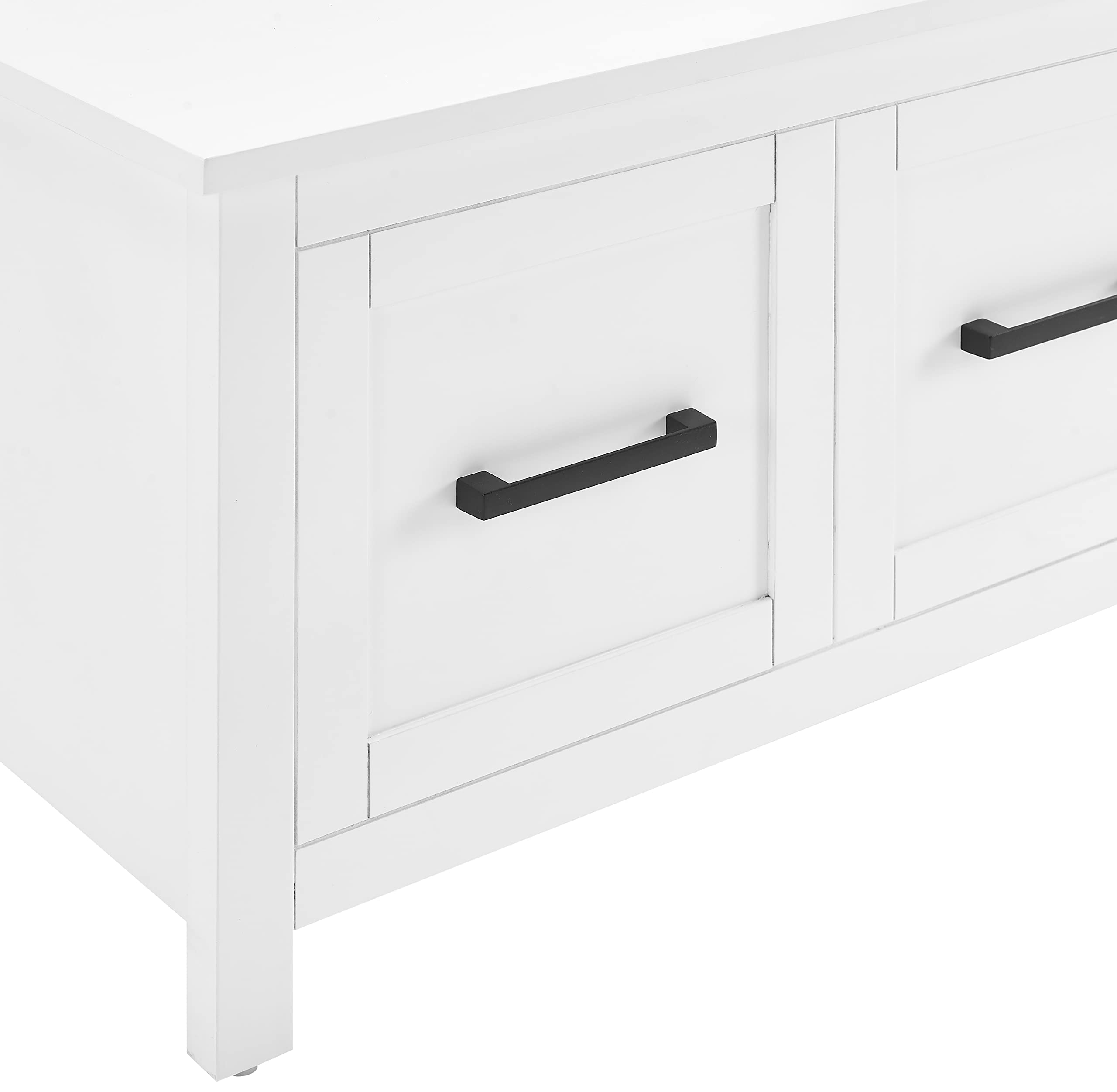 Crosley Kayce Hall Tree with Storage Bench & Coat Rack - White Entryway Organizer for Coats, Shoes & Accessories | Perfect for Mudrooms, Foyers & Small Spaces
