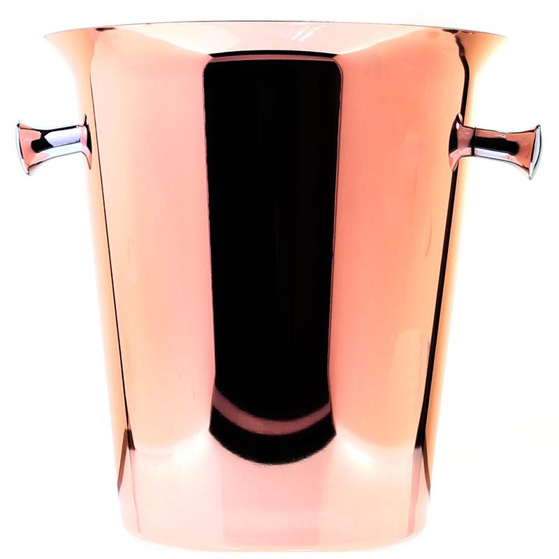 Premium 4L Copper Champagne Ice Bucket - Elegant Wine Chiller for Parties, Weddings & Home Bar Accessories