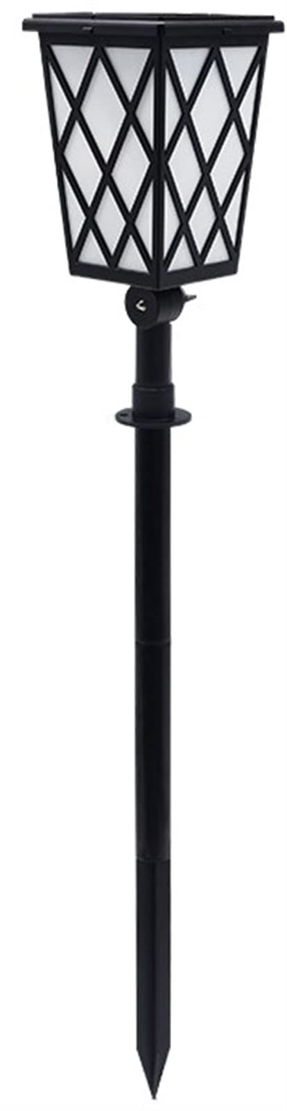KDAWN Solar Post Lights Outdoor - IP65 Waterproof Flickering Flame Solar Wall Lights for Courtyard, Garden & Landscape | Solar Powered Lawn Lamps with Long Lasting Battery | Perfect for Pathway, Patio & Backyard Lighting