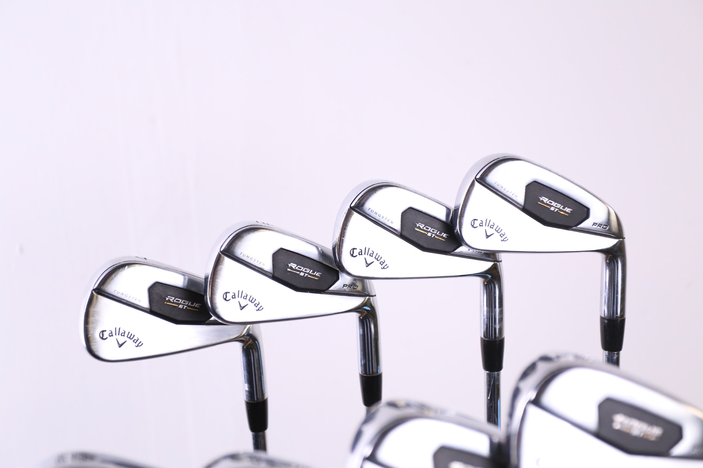Used Callaway Rogue ST Pro Iron Set 4-AW Right Handed Extra Stiff Flex Golf Clubs - Perfect for Low Handicap Players & Tournament Play