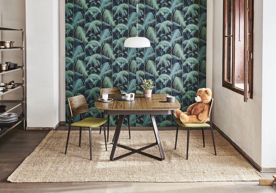 Midj Paul Dining Table - Modern Wooden Dining Room Table for 6 - Perfect for Family Gatherings & Dinner Parties