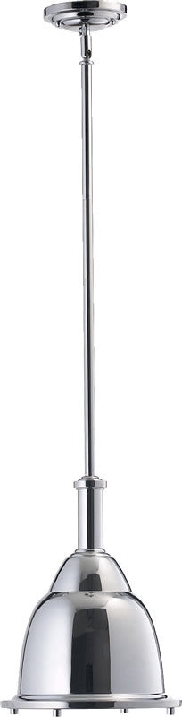 11W Modern Chrome Single Light Pendant - Sleek Hanging Fixture for Kitchen Island, Dining Room, or Entryway Lighting
