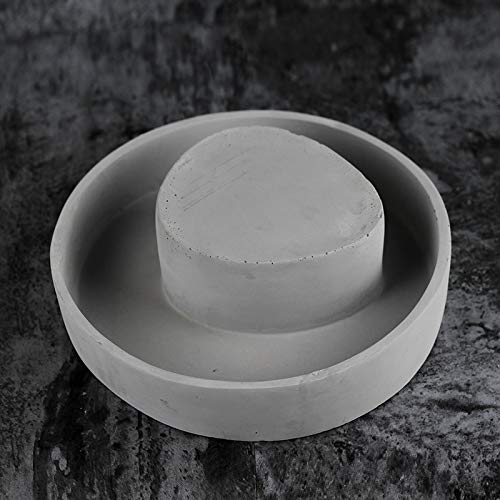 Premium Silicone Concrete Mold - Circular Flower Pot Planter Mould for DIY Bonsai & Garden Decor | Perfect for Home Gardening, Outdoor Landscaping, and Handmade Craft Projects