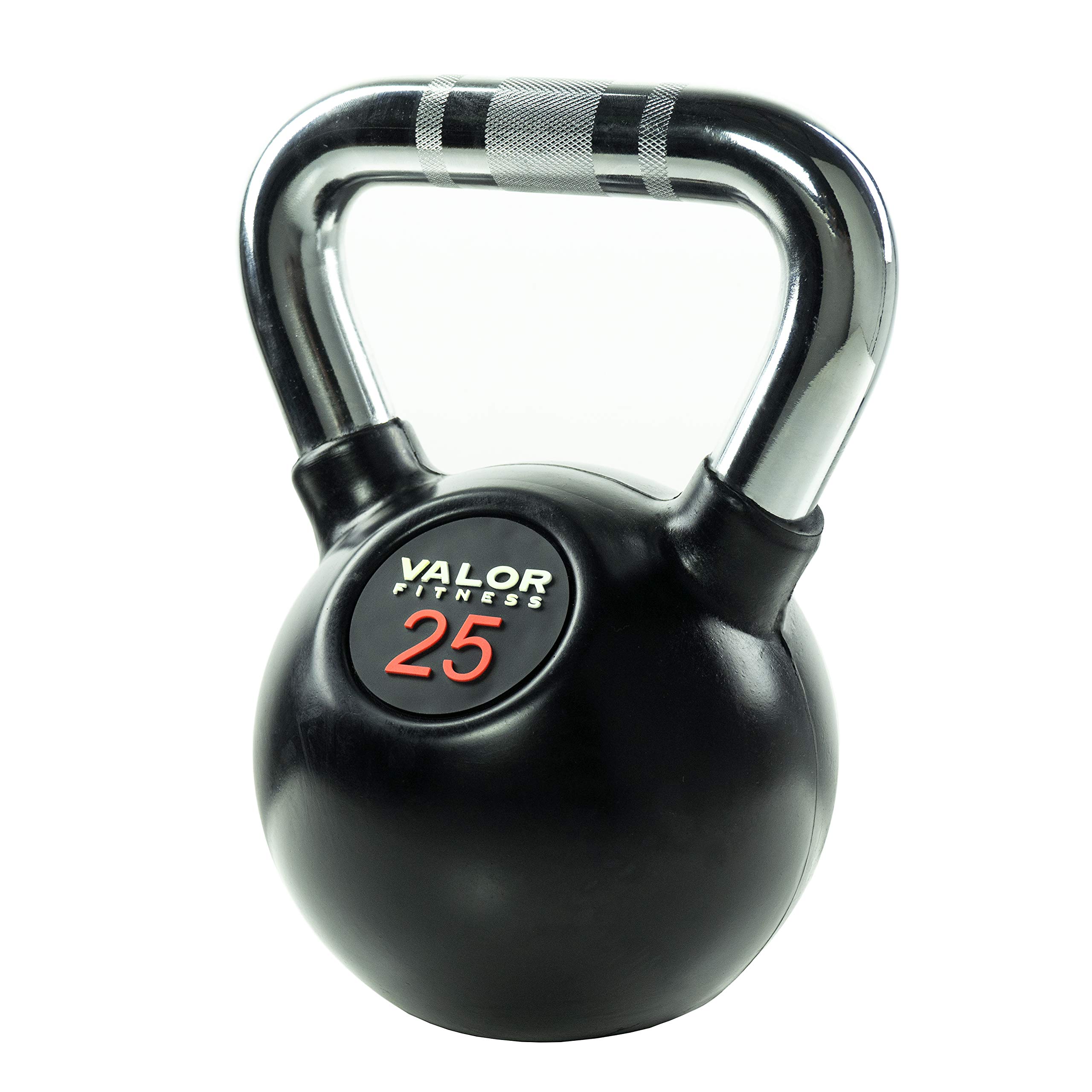 Valor Fitness Chrome Kettlebell Weights with Knurled Handle - Adjustable Kettlebells for Men & Women - Perfect for Home Gym, CrossFit & Strength Training