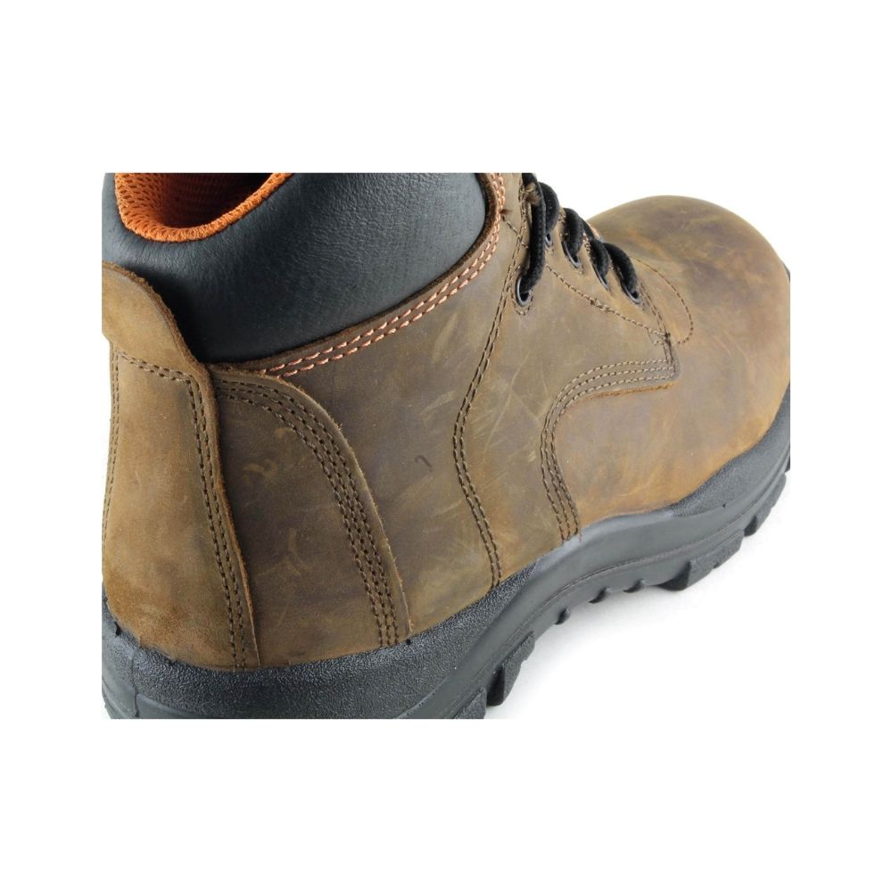 JB Goodhue Thunder Men's 6-Inch Composite Toe Work Boots - Safety Shoes for Construction, Warehouse & Outdoor Work (Brown, Model 30750) | Slip Resistant & Electrical Hazard Protection