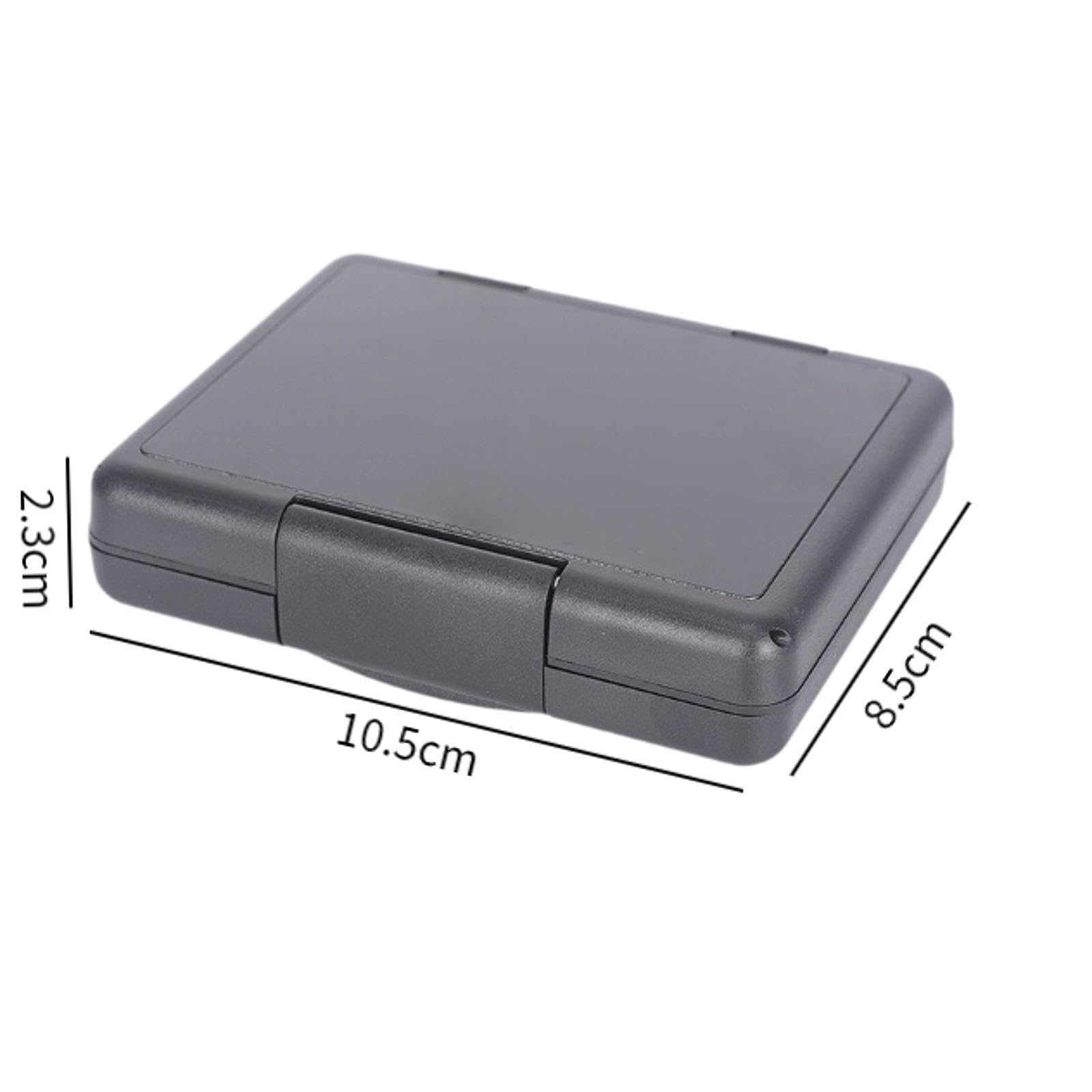Durable Multi-Slot Memory Card Holder - Portable Dustproof Protective Organizer for SD, Micro SD, CF Cards - Perfect for Photographers, Travelers & Tech Enthusiasts (Black)