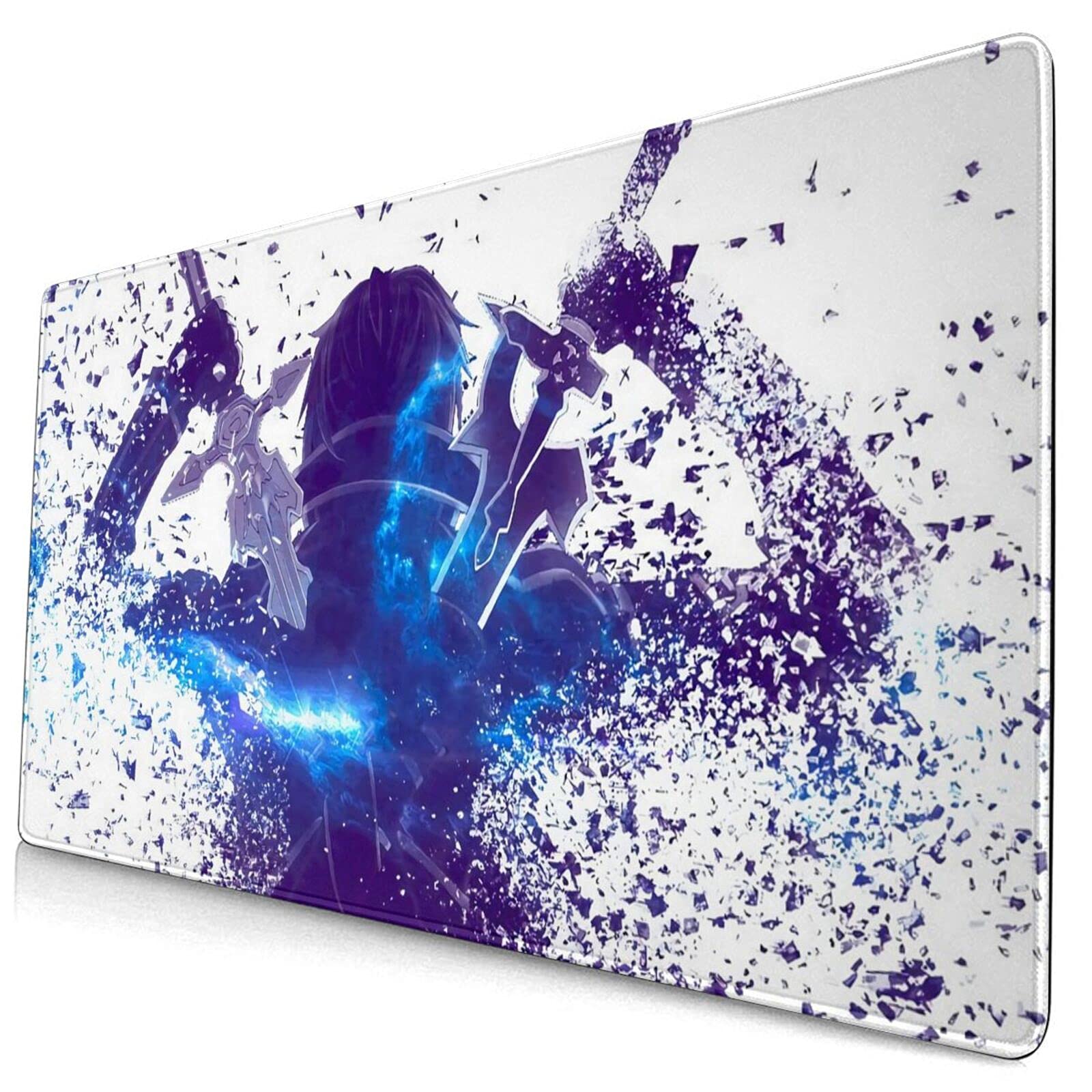 XL Gaming Desk Pad with Stitched Edges - 29.5x15.8in for PC & Office