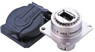 Female RJ45 Nickel Square Flange Modular Ethernet Connector Receptacle - High-Speed Network & Telecom Applications for Servers, Routers & Patch Panels