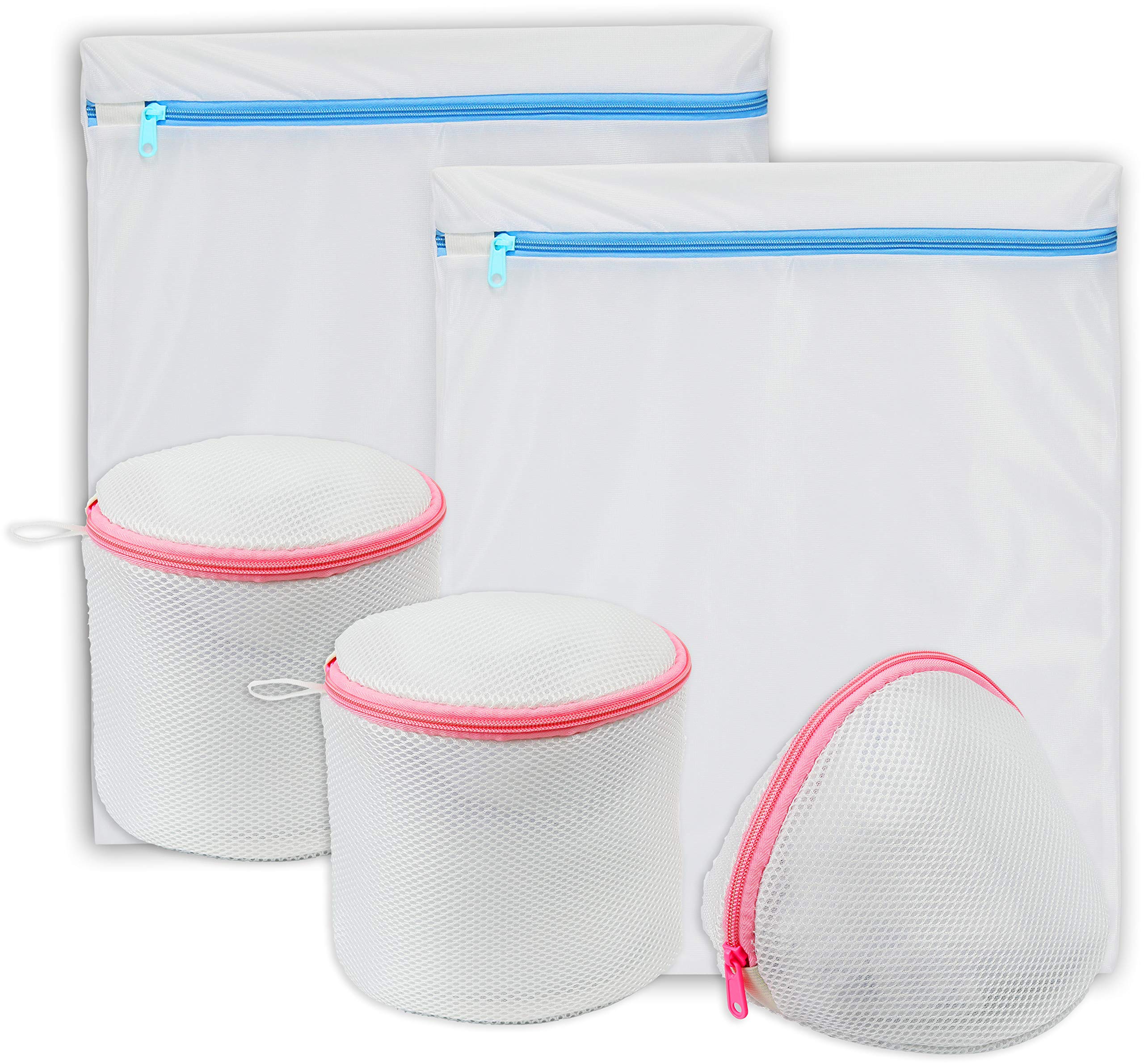 Premium Laundry Bags for Delicates - 5 Pack (2 Large & 3 Small Bra & Underwear Wash Bags) - Gentle Protection for Lingerie, Swimwear & Baby Clothes - Perfect for Travel & Machine Washing
