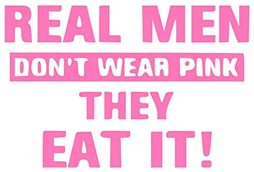 Funny Pink Eater Sticker - Vinyl Decal for Car, Truck & Motorcycle - 6x4 in - Perfect for Bumpers & Windows