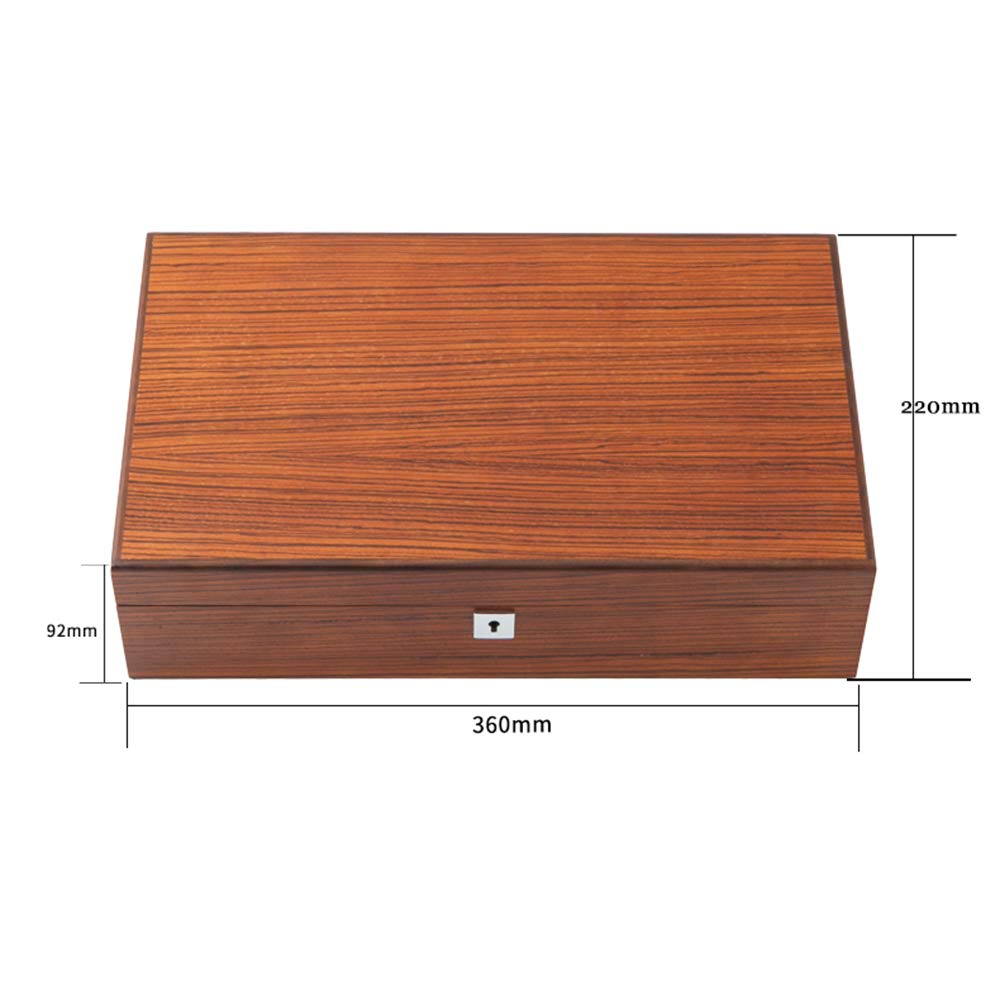 Premium Zebra Wood Watch & Jewelry Display Box - Solid Wood Watch Storage Case for Bracelets, Rings & Business Gifts | Luxury Watch Organizer for Christmas, New Year & Special Occasions | Perfect for Home, Office & Retail Display