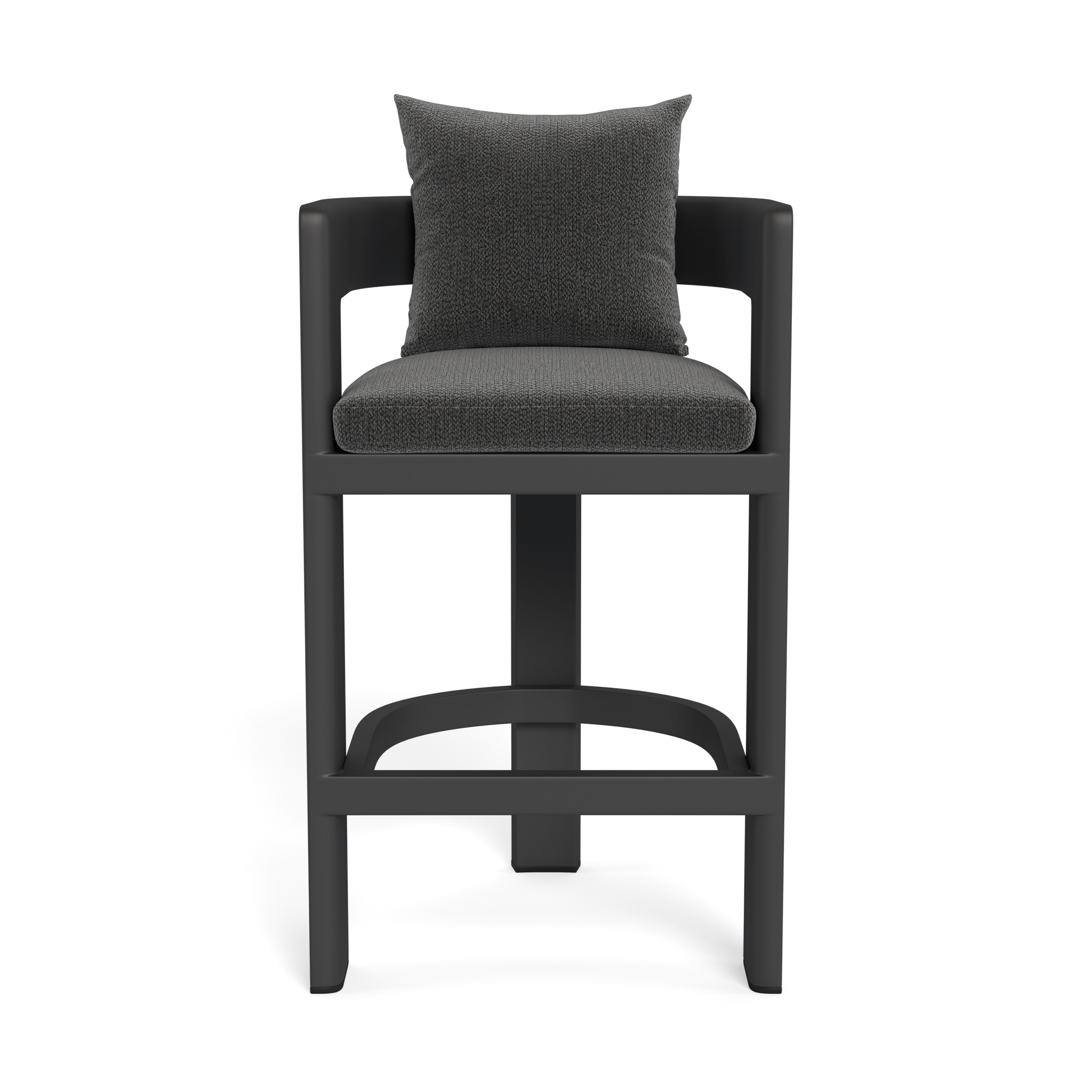 Victoria Aluminum Bar Stool - Adjustable Height Modern Kitchen Counter Stool with Padded Seat - Perfect for Home Bar, Kitchen Island & Dining Room Decor