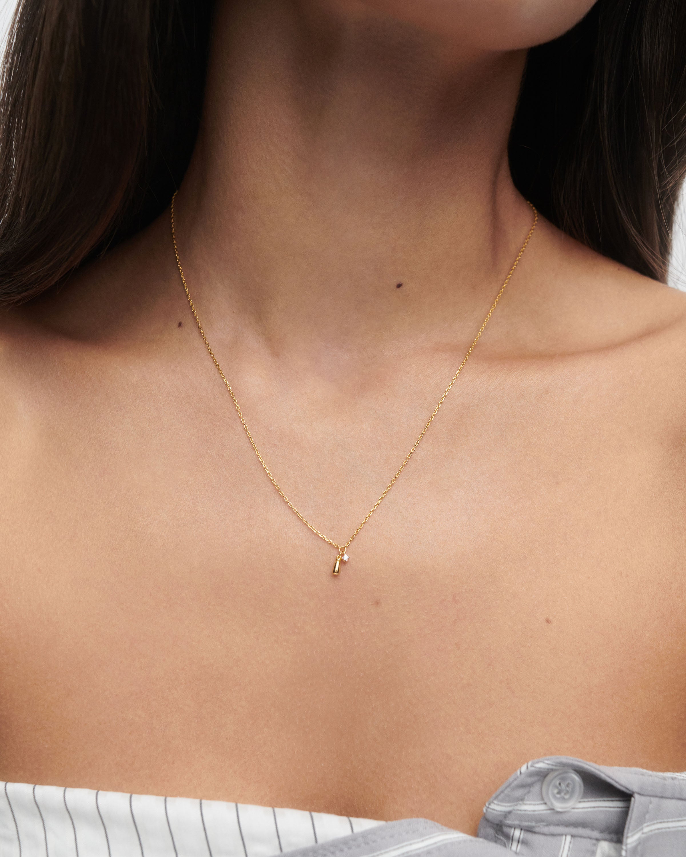 Kira Necklace for Women - Elegant Gold Plated Pendant with Cubic Zirconia - Perfect for Parties, Weddings & Everyday Wear