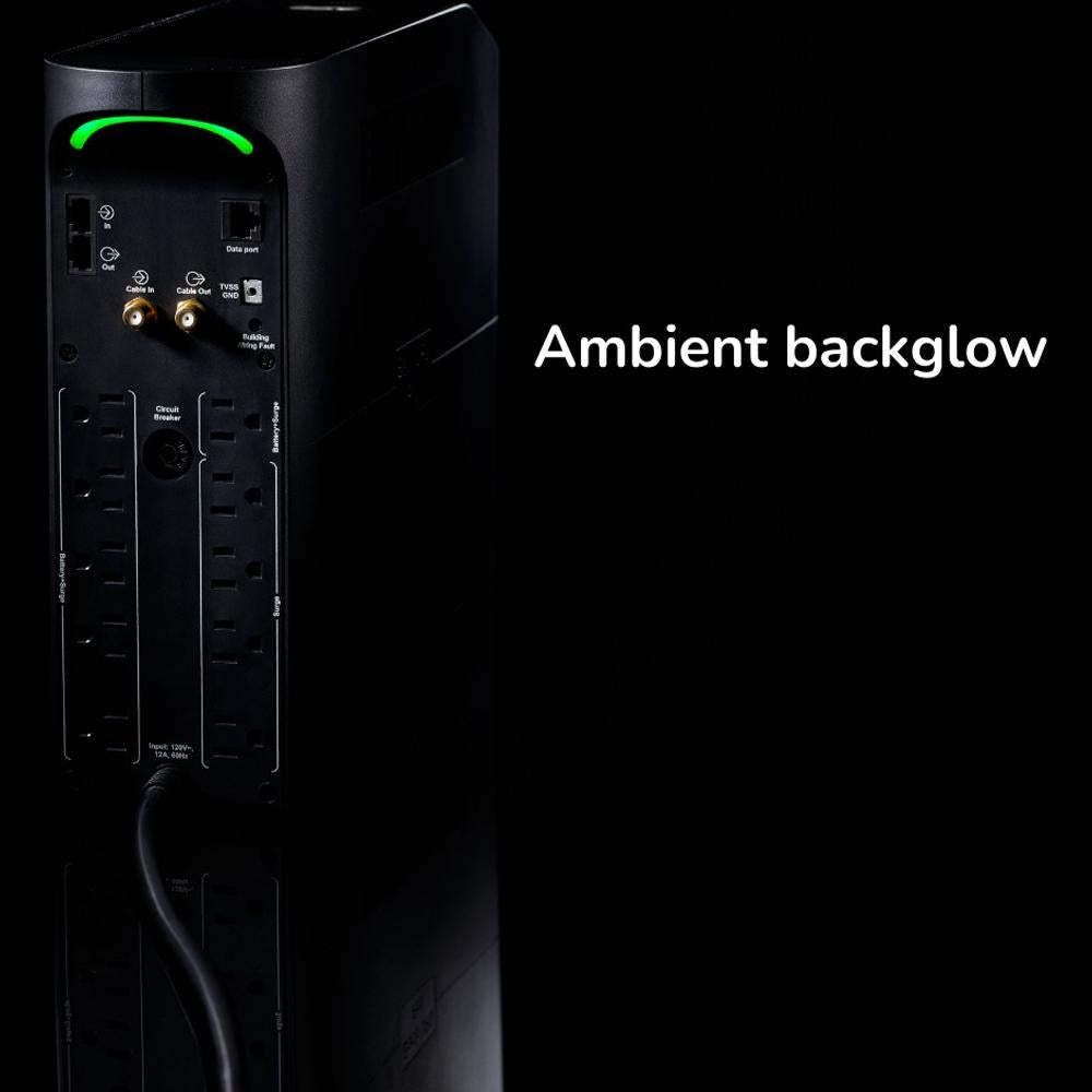 APC Back-UPS Pro 1500VA Gaming UPS Battery Backup - BGM1500B Black | Power Protection for Gaming PCs, Workstations & Home Electronics