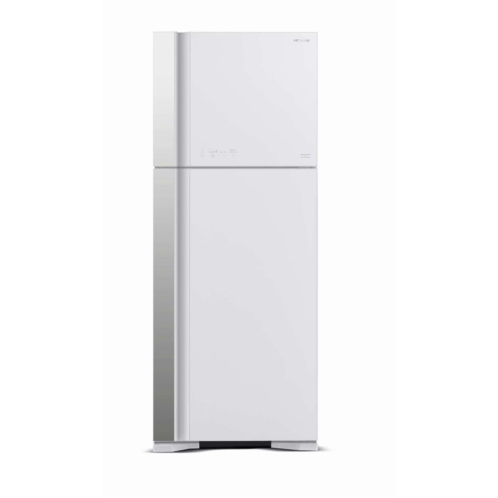 Hitachi 438L 2-Door Refrigerator RVG560P7MSGPW - Energy Efficient Fridge for Home, Kitchen & RV Use