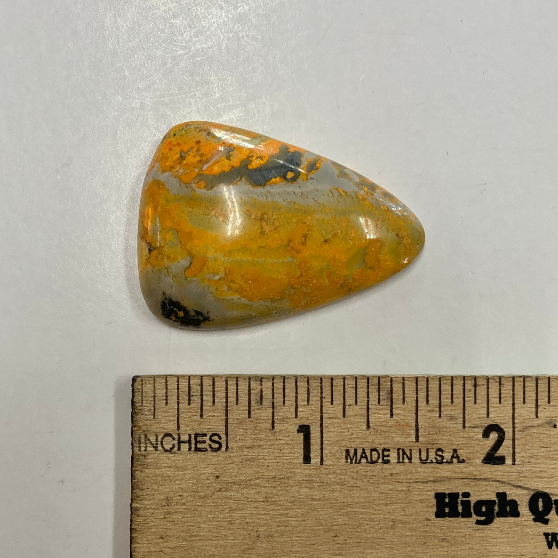 Bumblebee Jasper Triangle Cut Cabochon - Natural Stone for Jewelry Making, Wire Wrapping & Healing Crystals | Perfect for Pendants, Earrings & DIY Crafts
