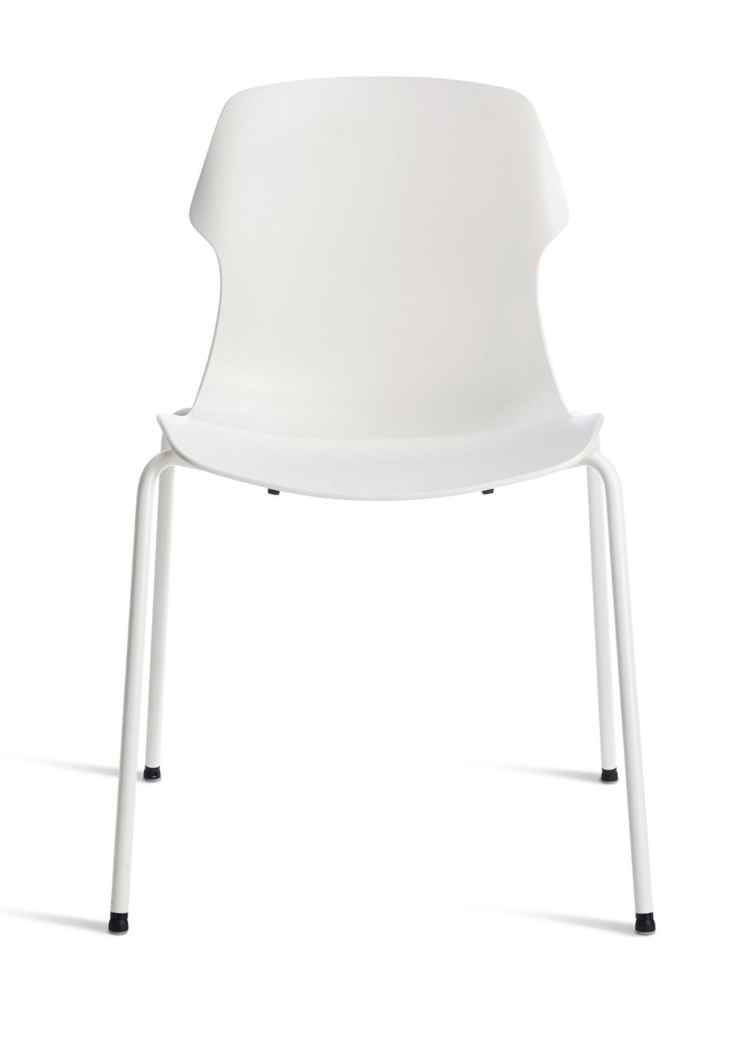 Casamania Stackable Polypropylene Chairs - Set of 2 Modern Plastic Dining Chairs for Kitchen, Restaurant, or Outdoor Patio Use