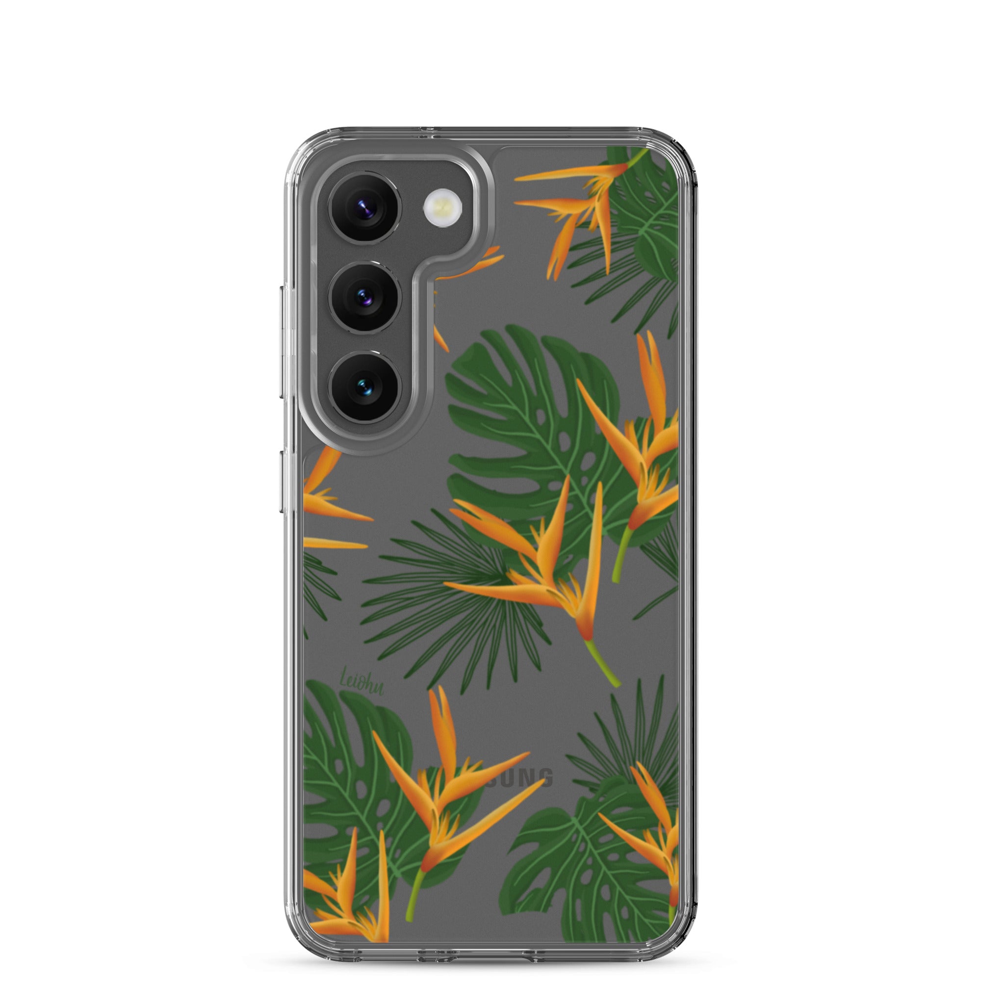 Vintage Paradise Clear Protective Case for Samsung Galaxy - Slim & Durable Phone Cover for Everyday Use & Travel