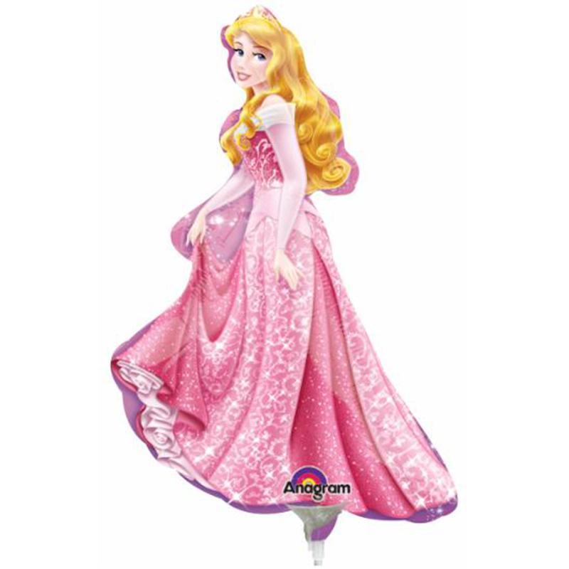 Air Filled Sleeping Beauty Foil Balloon - Disney Princess Party Decorations for Birthday, Baby Shower & Wedding Celebrations