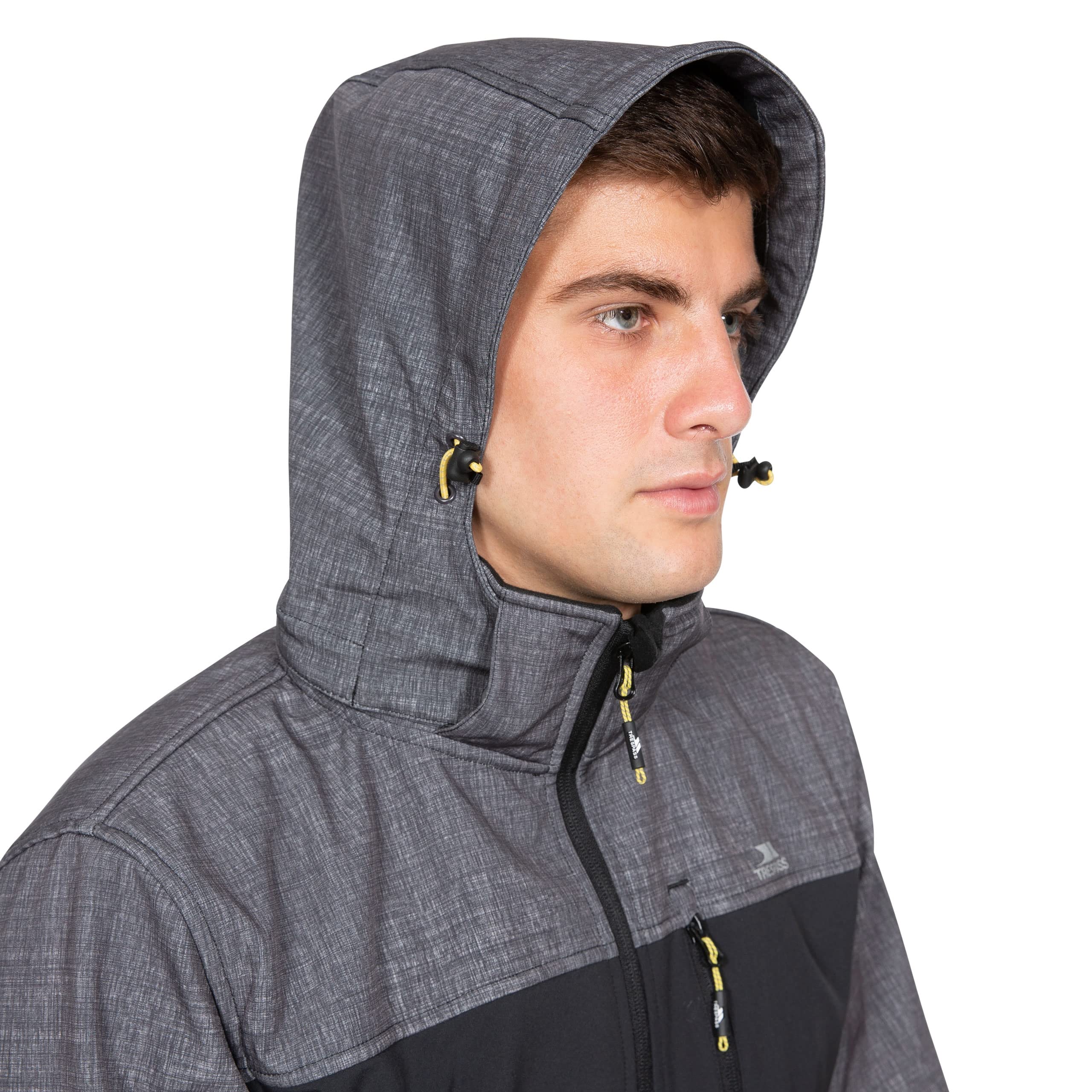 Men's Abbott Softshell Jacket - Lightweight Waterproof Windbreaker for Outdoor Hiking, Camping & Travel - Cold Weather Wind Resistant Jacket with Fleece Lining