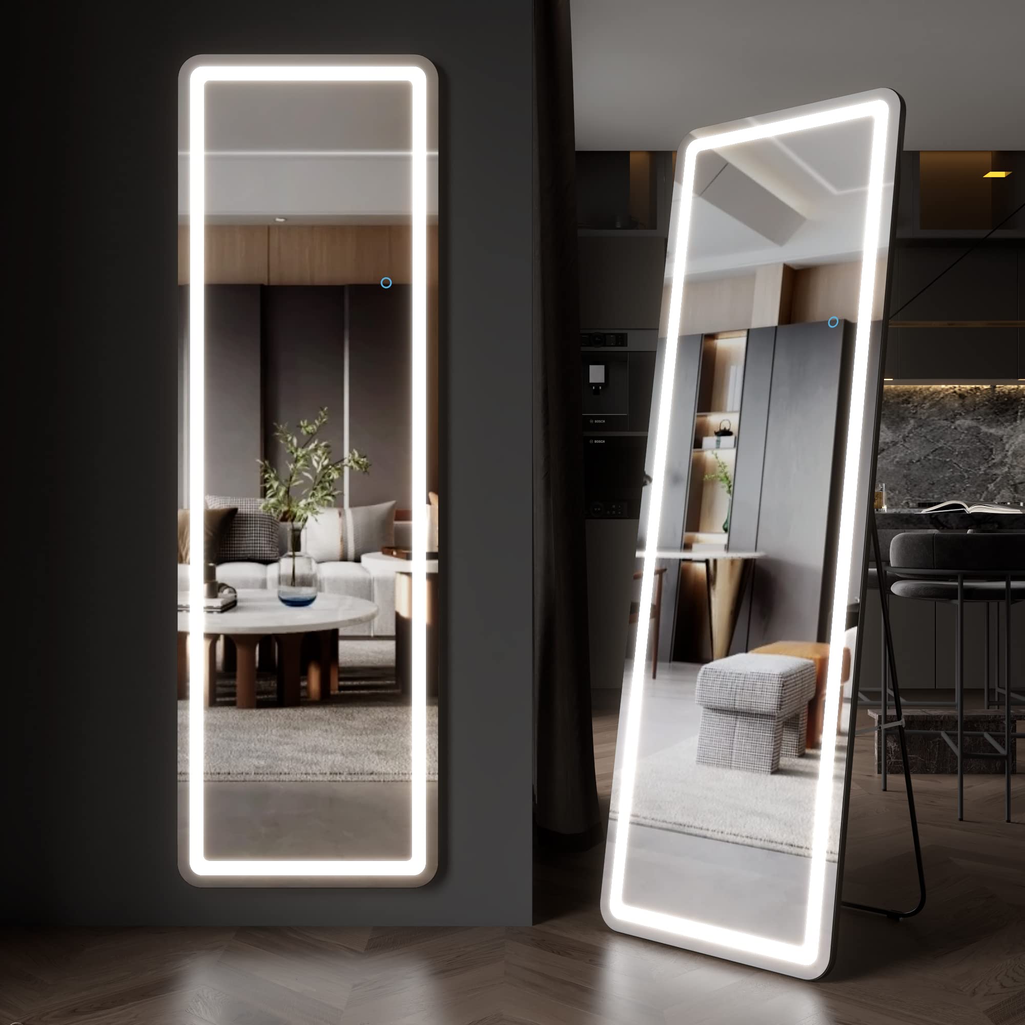 **EDTEMI Full Length Mirror with LED Lights - 63