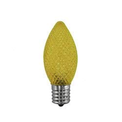 Technical Precision LED C9 Yellow Replacement Bulbs - 2 Pack | Energy Efficient Christmas Lights for Holiday Decorations & Outdoor Lighting