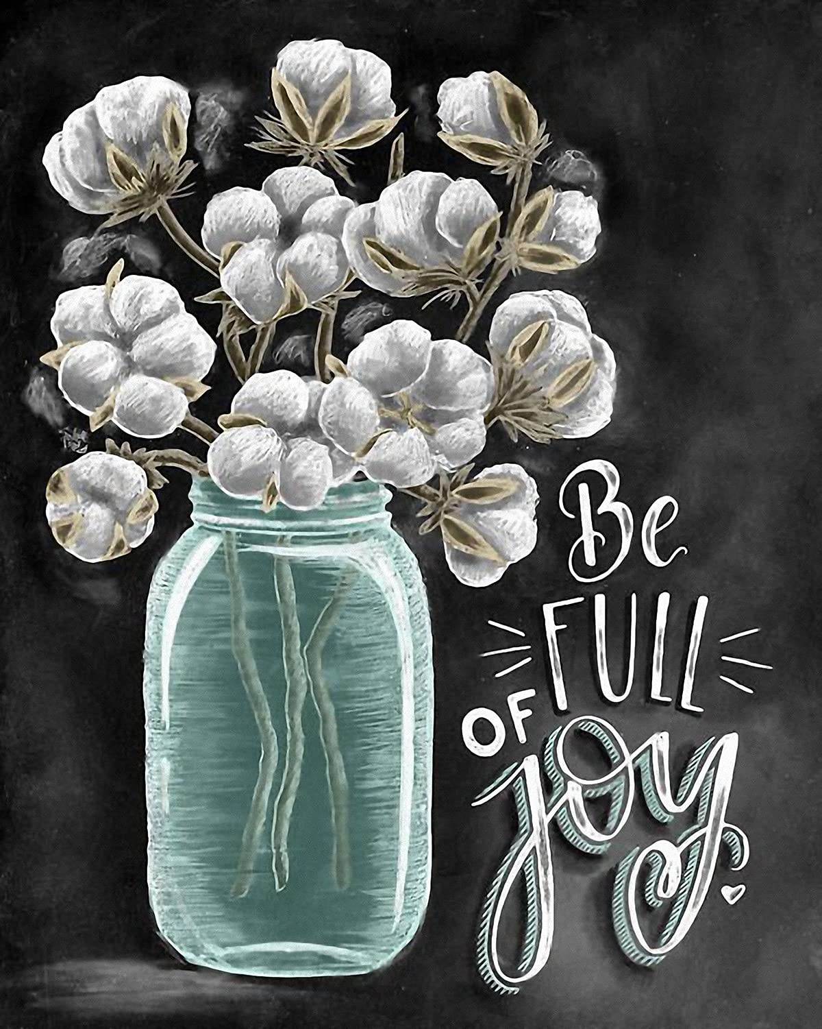 Diamond Painting Kits for Adults - Floral DIY Art Craft 11.8x15.7 Inch, Home Decor with Inspirational Quotes, Perfect for Stress Relief & Wall Decoration