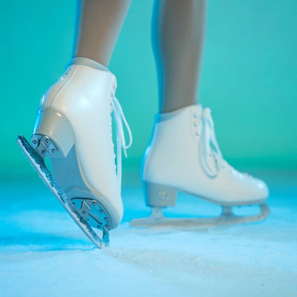 Riedell Topaz Adult Figure Skates - Professional Stainless Steel Capri Blades for Competitive Skating & Ice Shows | Perfect for Training, Performances & Ice Dancing