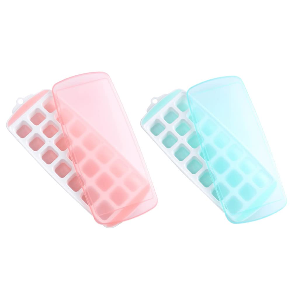 Premium CALLARON 2-Pack Silicone Ice Cube Trays - Reusable Ice Molds for Cocktails, Whiskey, Beverages & DIY Soap Making - BPA-Free Flexible Ice Ball & Cube Maker for Home Bar, Kitchen & Baking Supplies