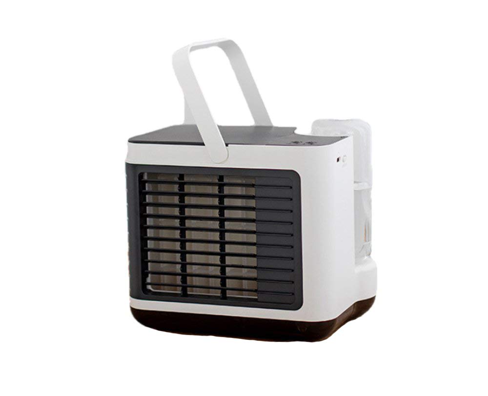 Upgraded Mini Air Cooler with Negative Ion & Water Cooling - USB Portable Desktop Fan for Home, Office, and Travel Use