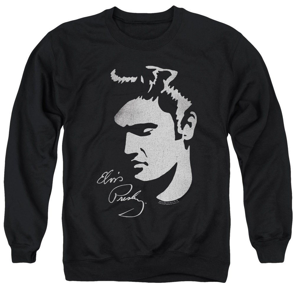 Elvis Presley Vintage Face Print Unisex Crewneck Sweatshirt for Men & Women | Casual Wear, Gift for Music Fans, Concert Merchandise