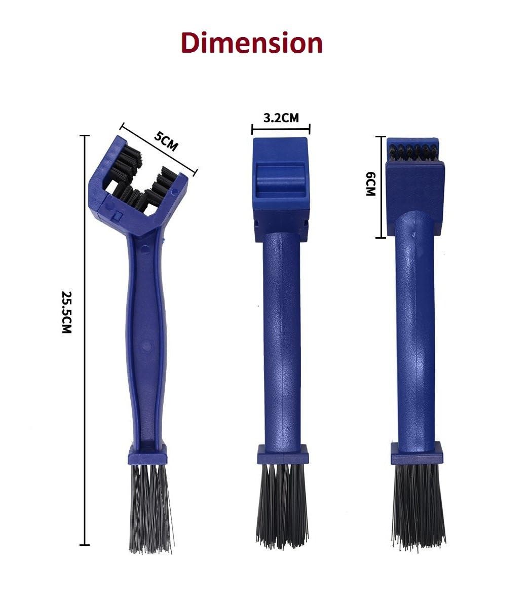 AASONS Bike Chain Cleaner Brush - Soft & Long Bristles for Quick Cleaning of Bicycle & Motorcycle Chains | Durable Multi-Purpose Sprocket Brush | Perfect for Road Bikes, Mountain Bikes & Dirt Bikes Maintenance (Pack of 1)