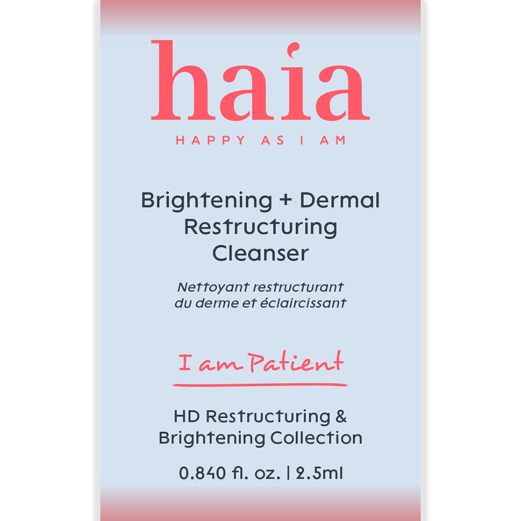 Haia Brightening & Dermal Restructuring Facial Cleanser - Gentle Exfoliating Face Wash for Glowing Skin | Perfect for Morning & Night Skincare Routine