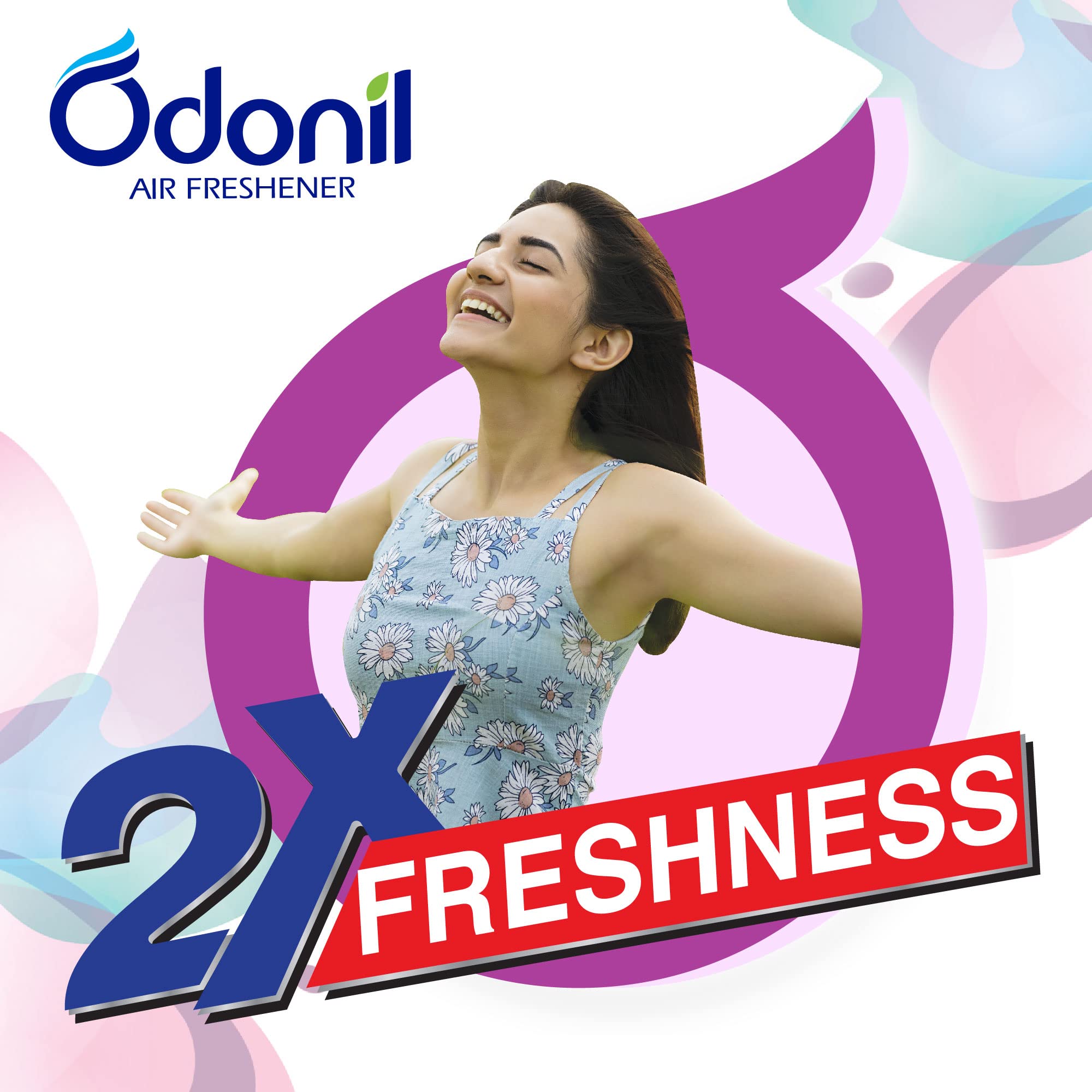 Odonil Long-Lasting Bathroom & Toilet Air Freshener Blocks - 192g (48g x 4) with Essential Oils | Germ Protection & Odor Elimination | Lasts Up to 30 Days | Fresh Scent for Home, Office, Restroom & RV | Perfect for Small Spaces, Pet Areas & High-Traffic Bathrooms