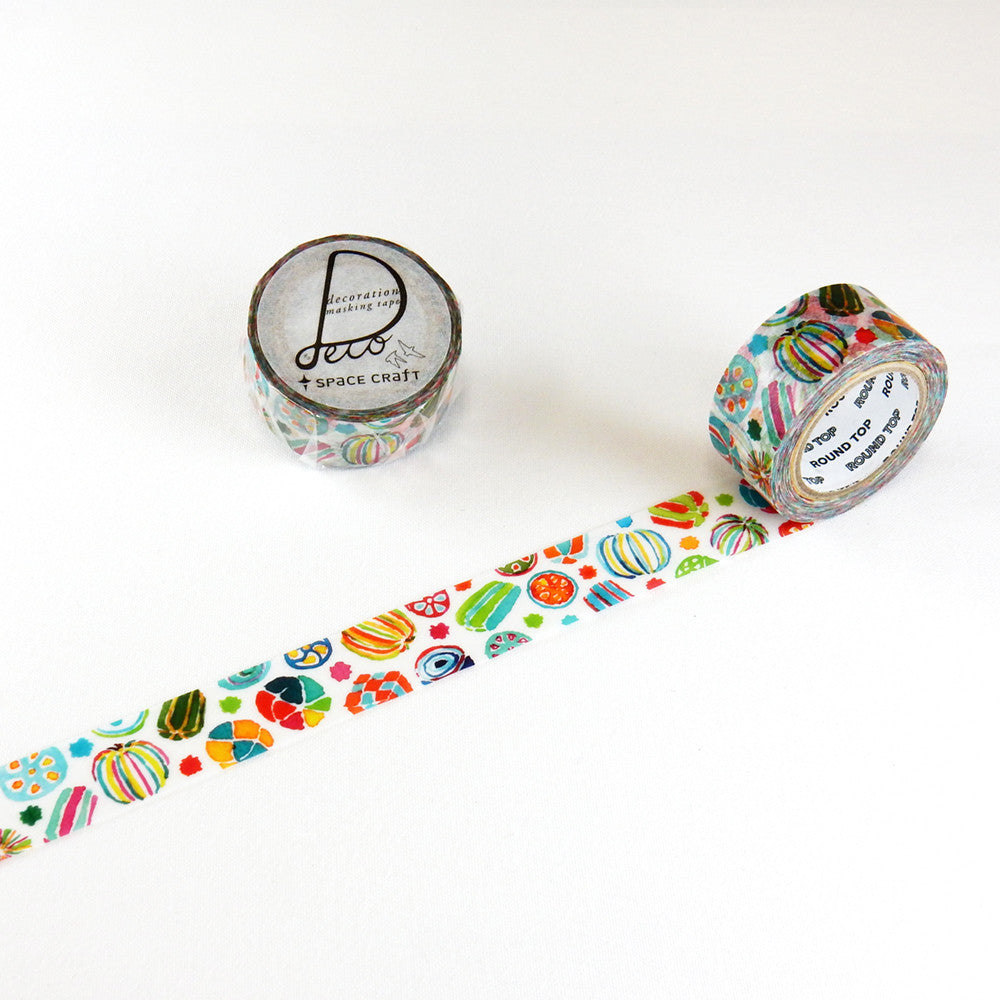 Colorful Candy Washi Tape for DIY Scrapbooking, Journaling & Space-Themed Crafts - Perfect for Bullet Journals, Gift Wrapping & Planner Decorations