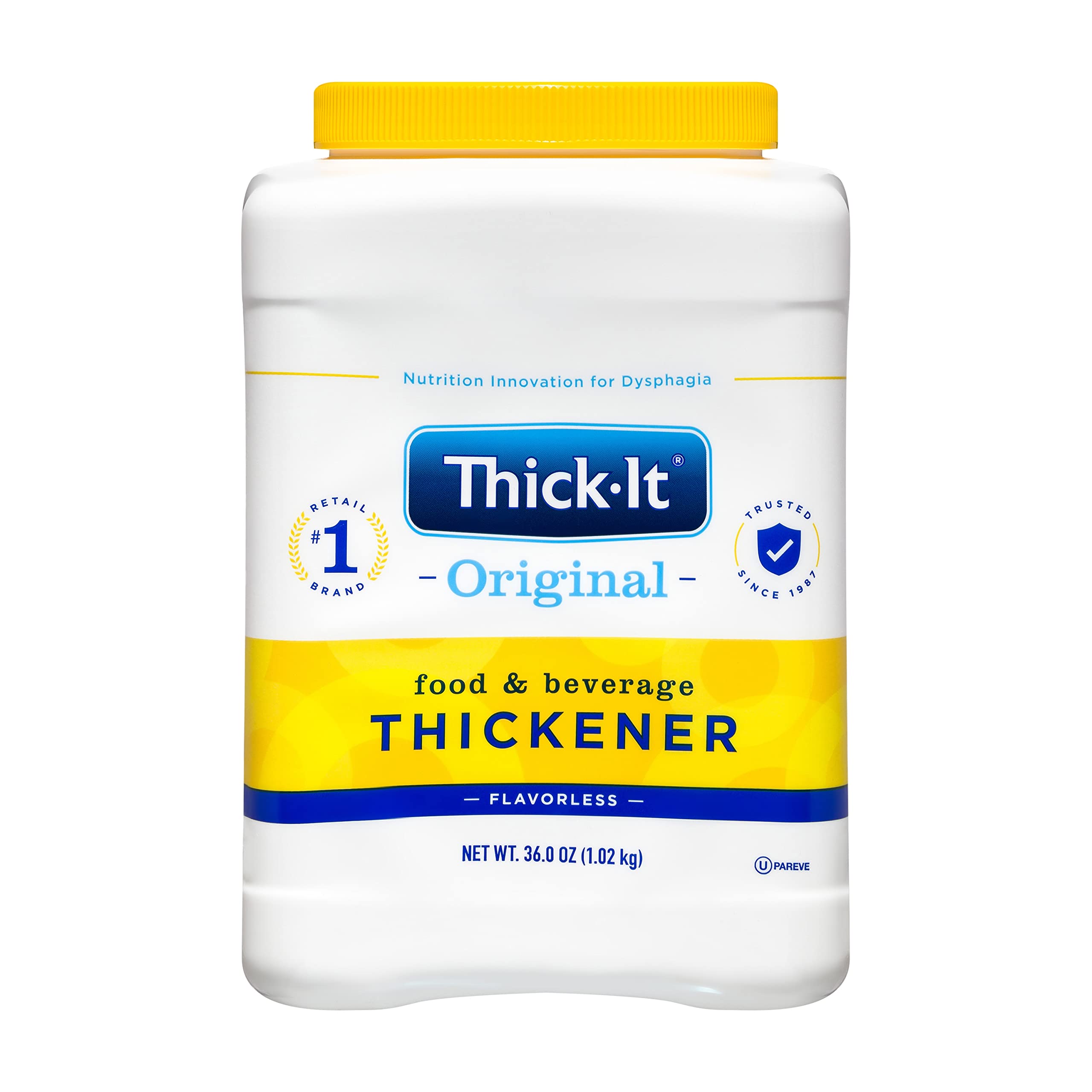 Thick-It Original Food & Beverage Thickener Powder - 36 Oz Canister (Pack of 2) | Safe for Dysphagia & Swallowing Difficulties | Perfect for Smoothies, Soups & Baby Food