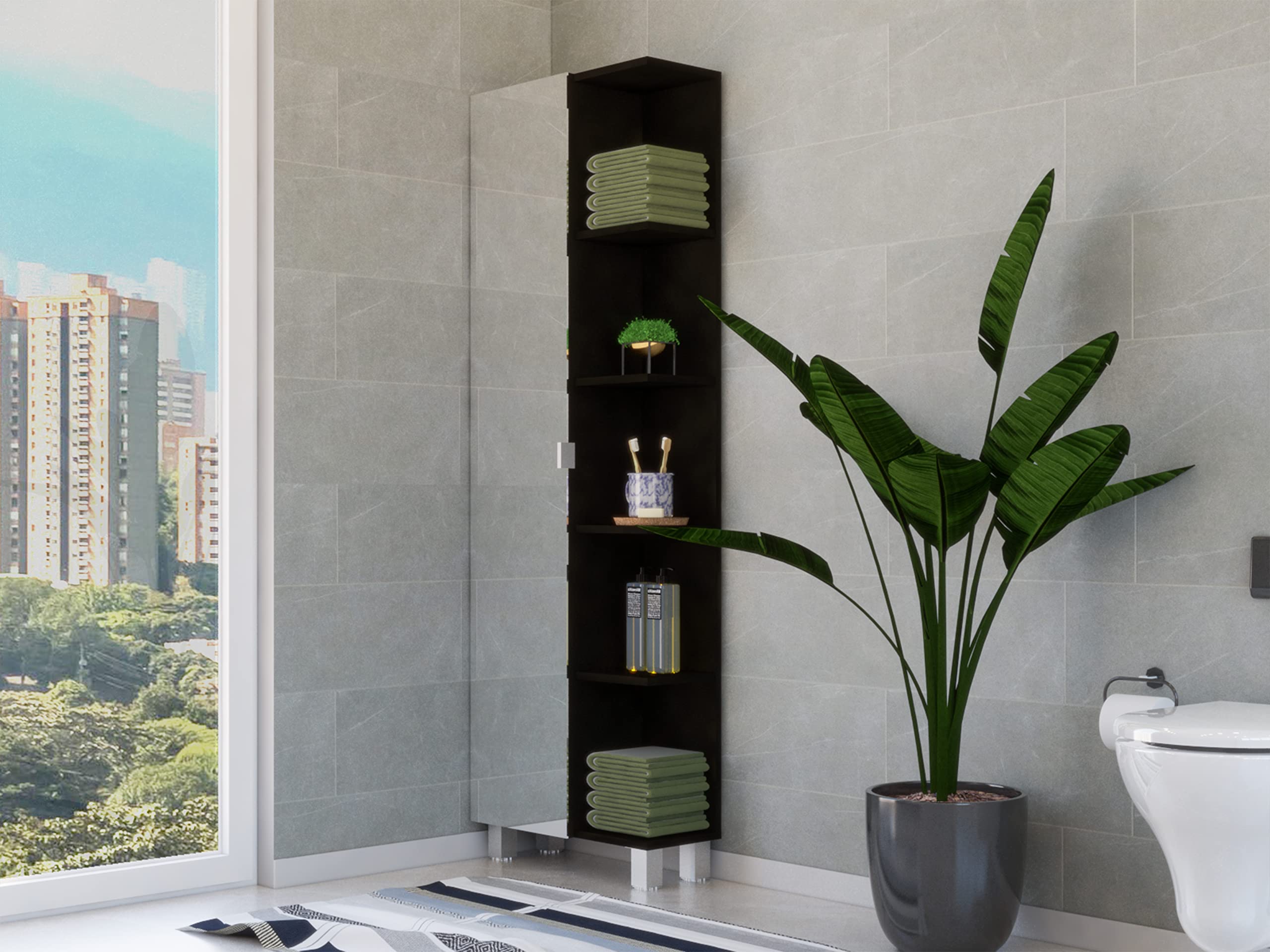 Venus Mirror Linen Cabinet - Elegant Storage Solution for Bedroom, Bathroom & Closet Organization | Perfect for Towels, Blankets & Home Decor