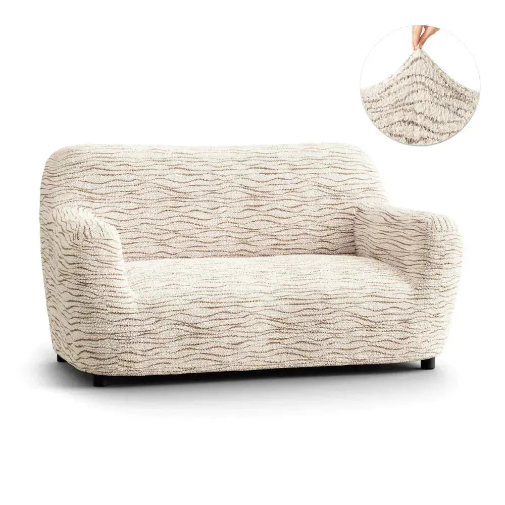 2 Seater Loveseat Slipcover - Soft Microfiber Fabric with Stylish Prints - Perfect for Living Room, Bedroom or Dorm Decor
