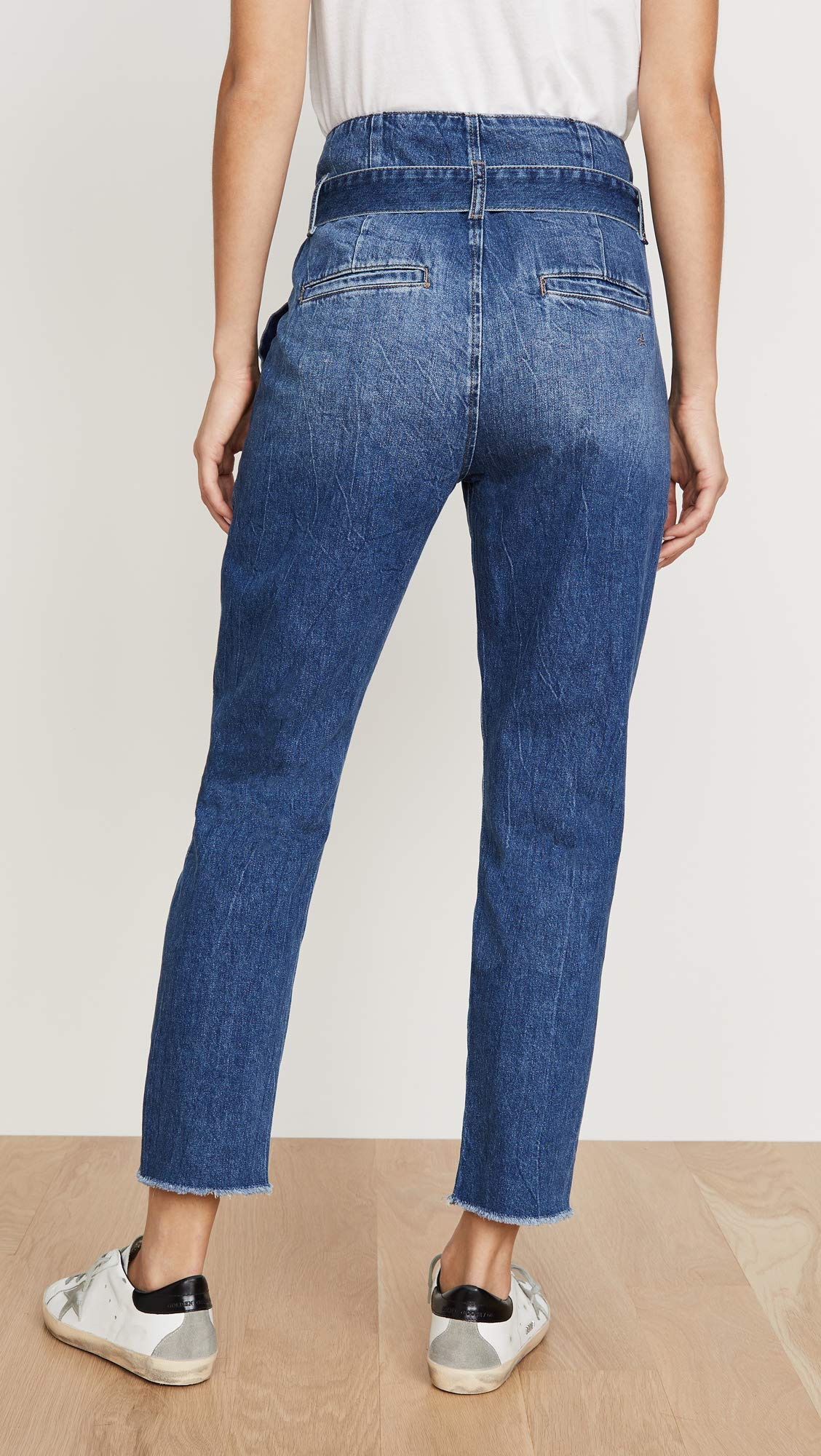 DL1961 Women's Susie High Rise Paperbag Tapered Jeans - Stretch Denim Pants for Casual & Work Outfits | Perfect for Office, Date Night & Weekend Wear