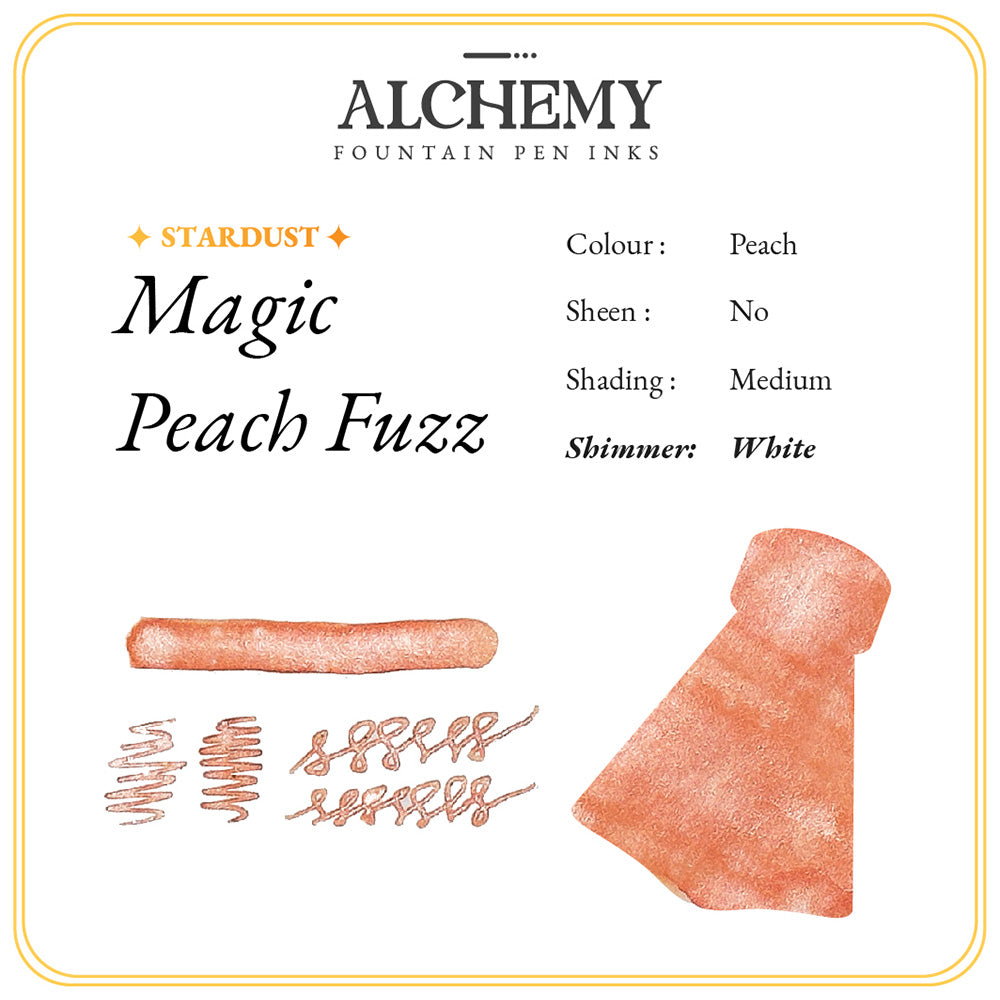 Premium Stardust Shimmer Fountain Pen Ink - Endless Alchemy Collection for Calligraphy & Writing - Perfect for Journals, Letters & Artistic Projects