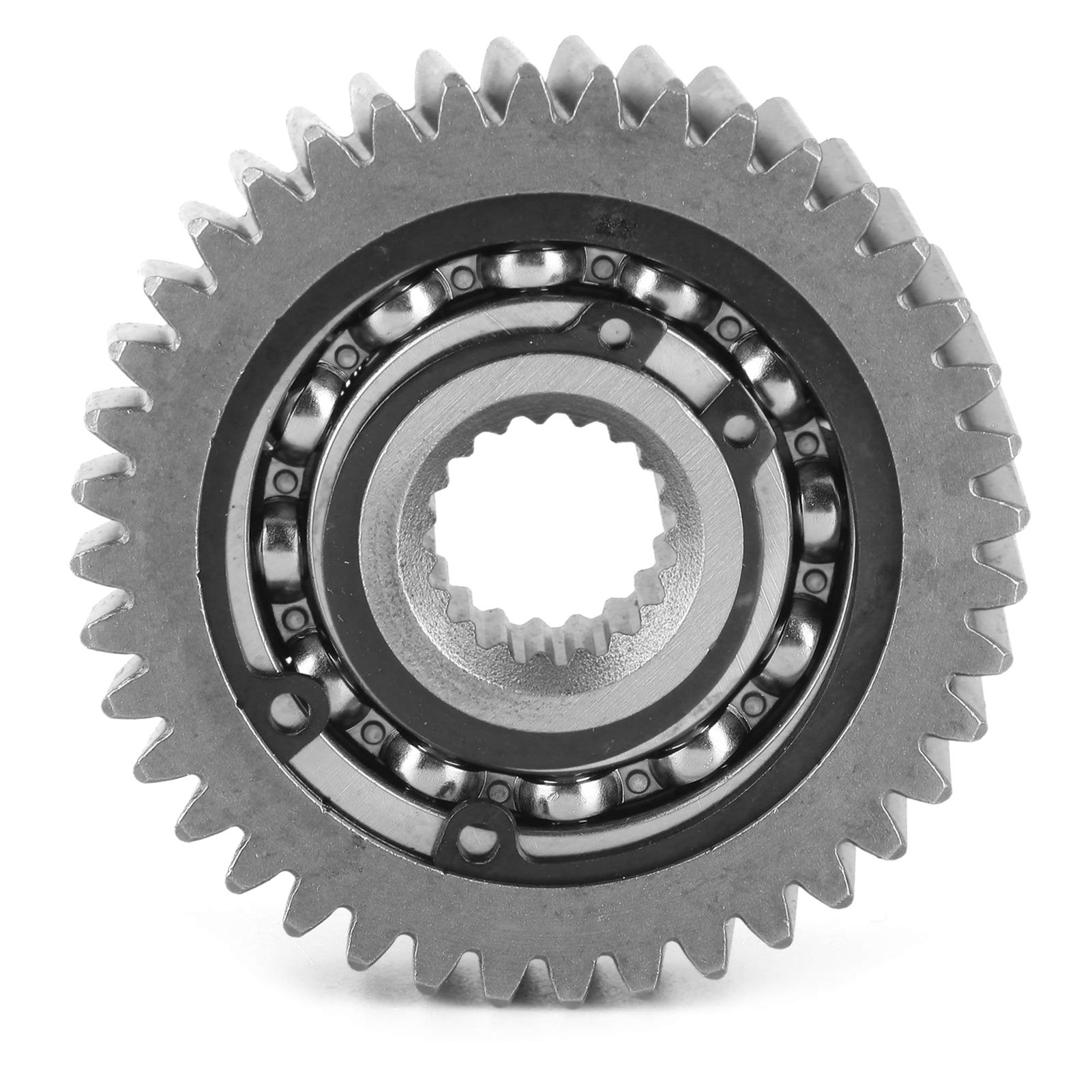 AKOZON Universal Engine Oil Saving Gear - Steel Alloy Scooter Replacement Part for GY6 125/150cc - Durable Tooth Bearing Tail Gear for Improved Fuel Efficiency | Perfect for Scooter Maintenance & Performance Upgrades