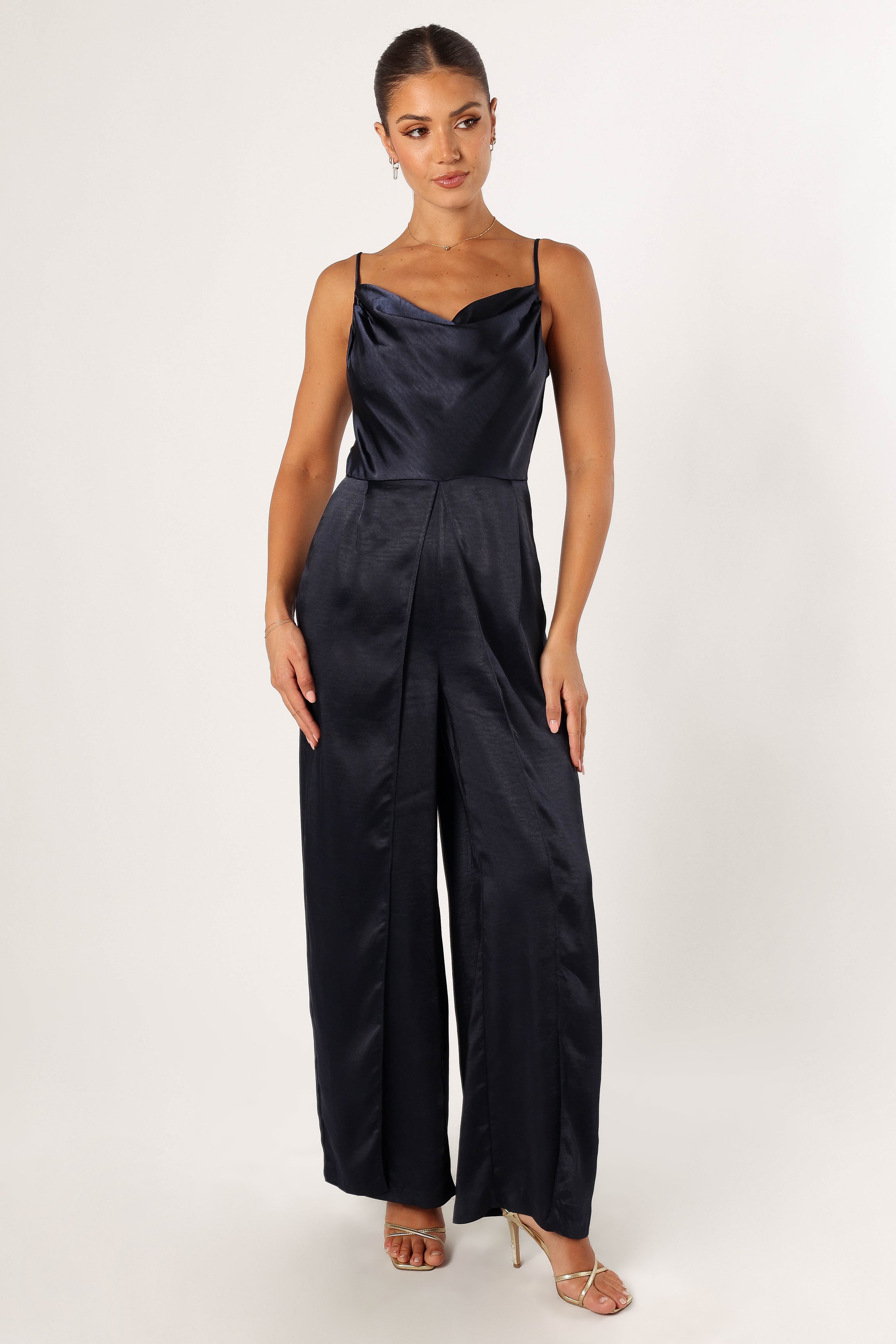 Henry Jumpsuit for Women - Navy Blue Romper with Pockets | Casual Summer Outfit, Beach Cover-Up, Lounge Wear