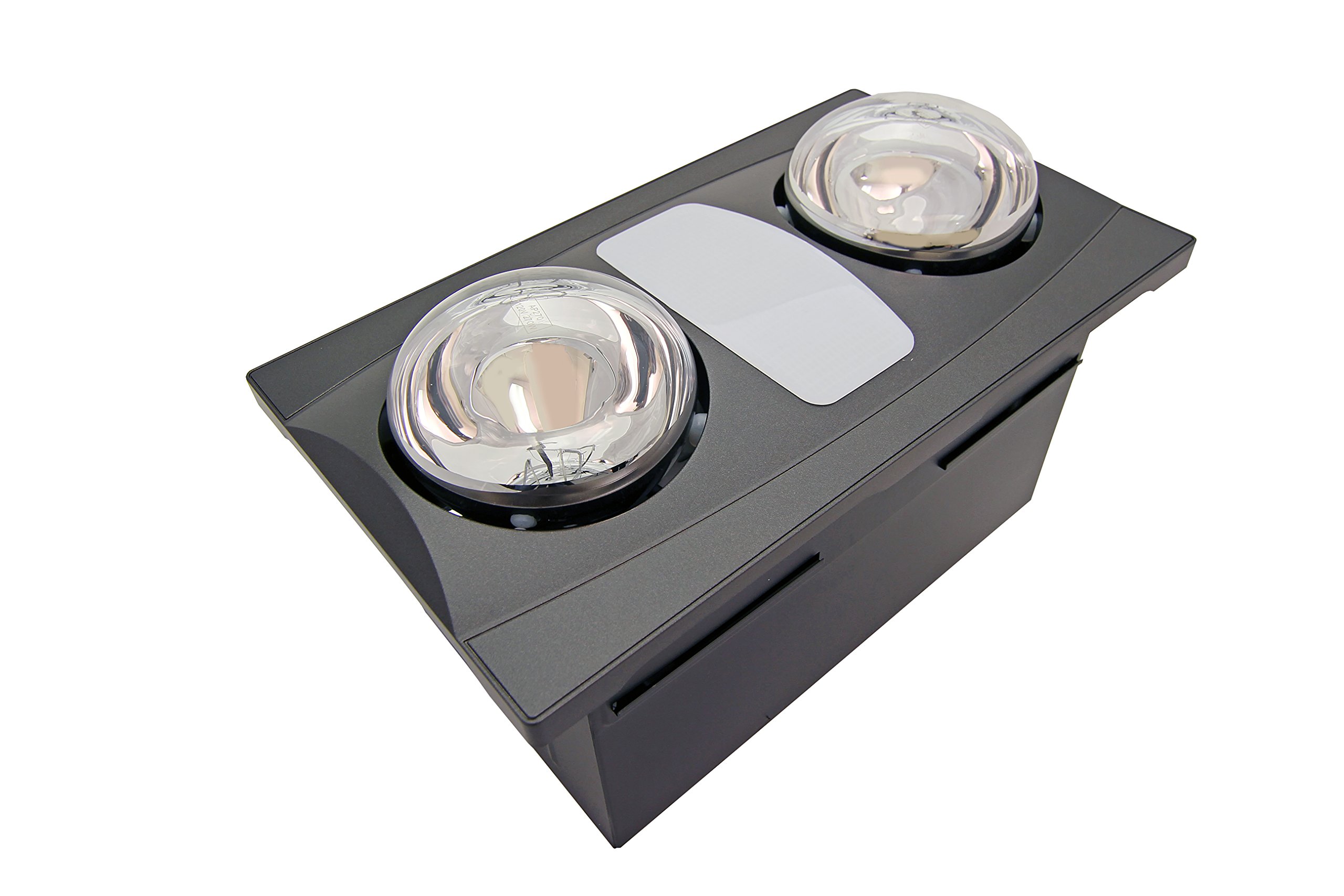 Aero Pure A515A OR Quiet Bathroom Exhaust Fan with Heater and LED Light - Oil Rubbed Bronze Finish | Energy Efficient Ventilation for Bathrooms, Laundry Rooms & Small Spaces